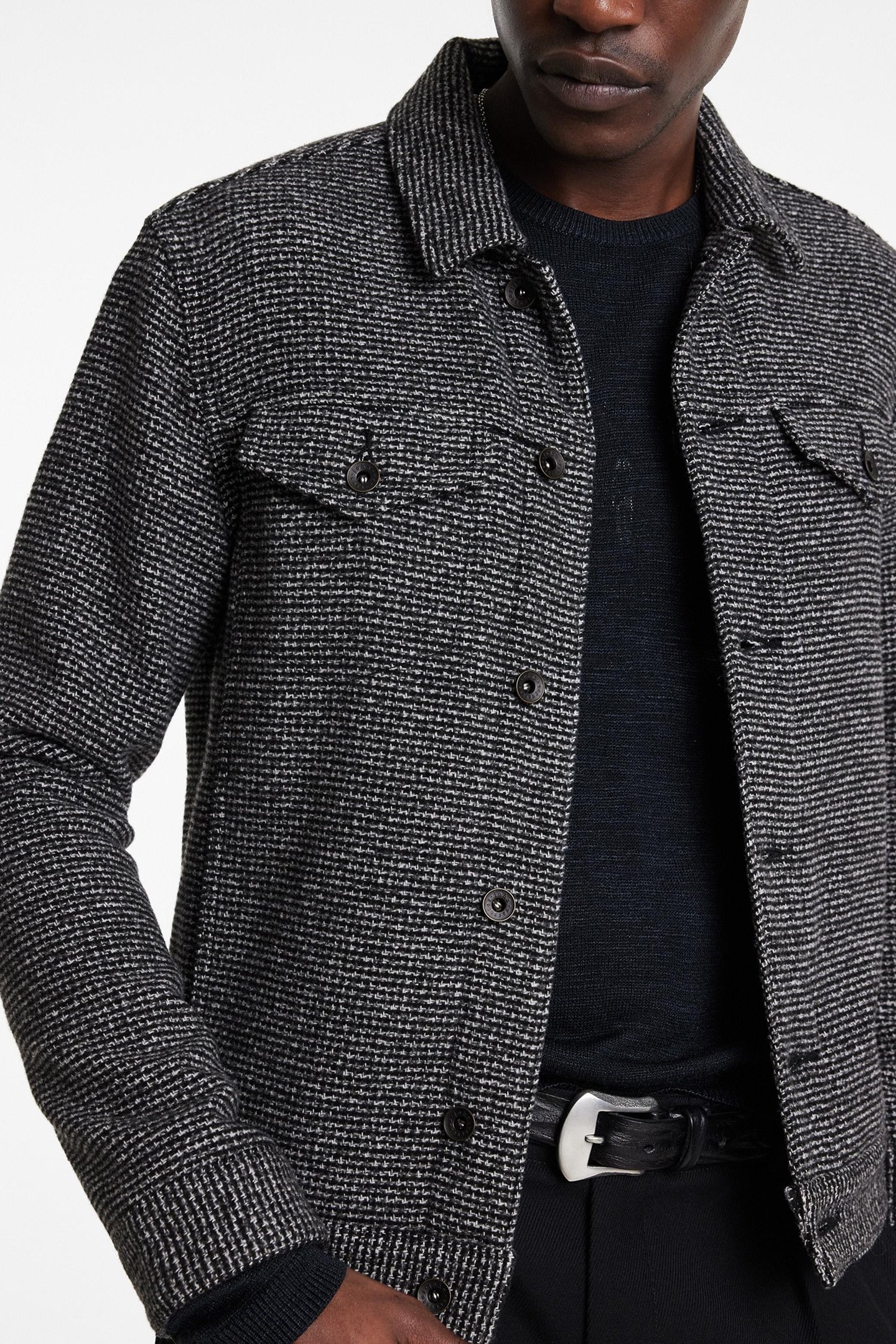 EVANS JACKET BLACK/WHITE 3