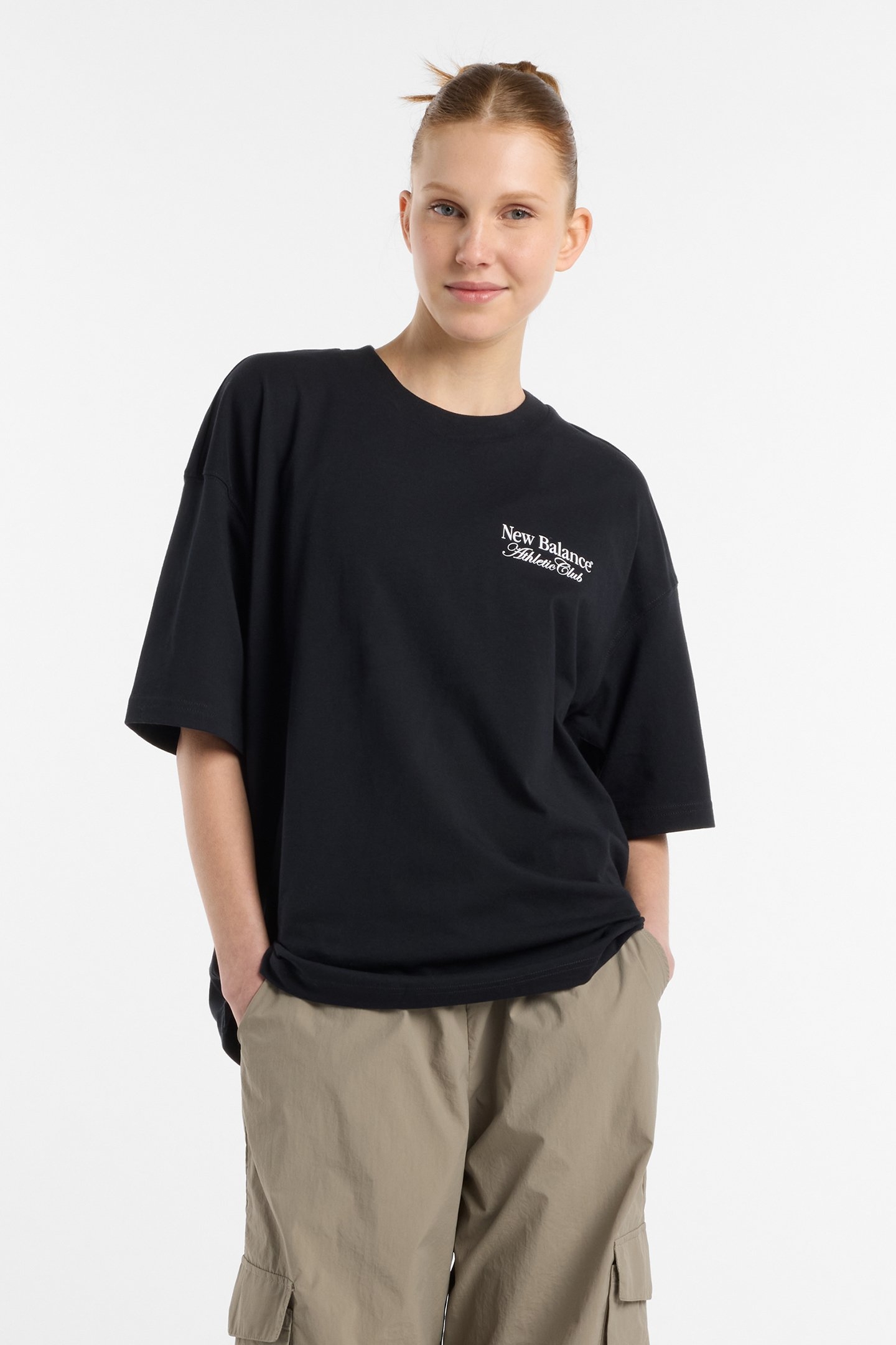 LINEAR GRAPHIC OVERSIZED T-SHI BLACK 1