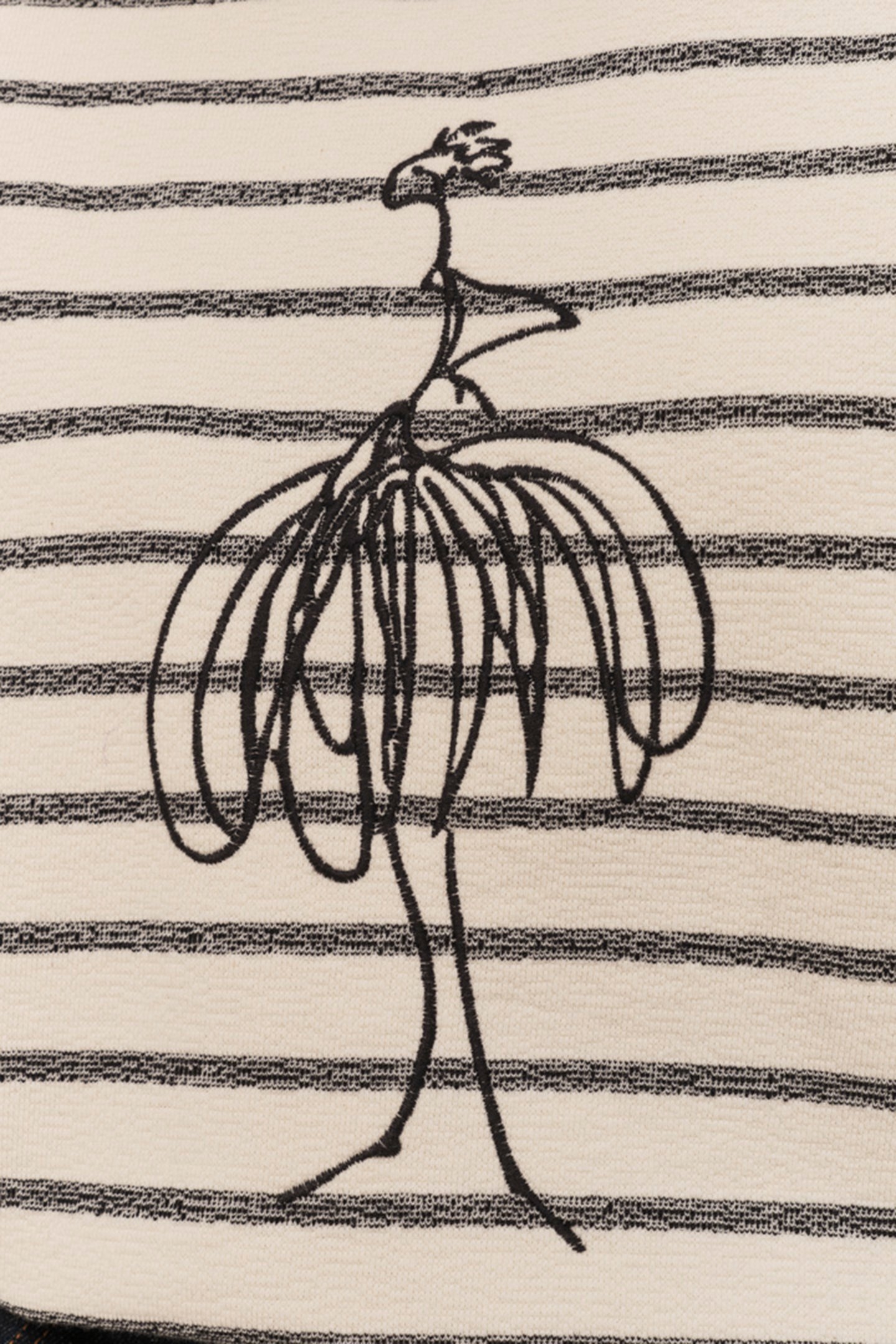 MARCEAU - ECRU SWEATSHIRT WITH SAILOR-STYLE EMBROIDERY AND D 5