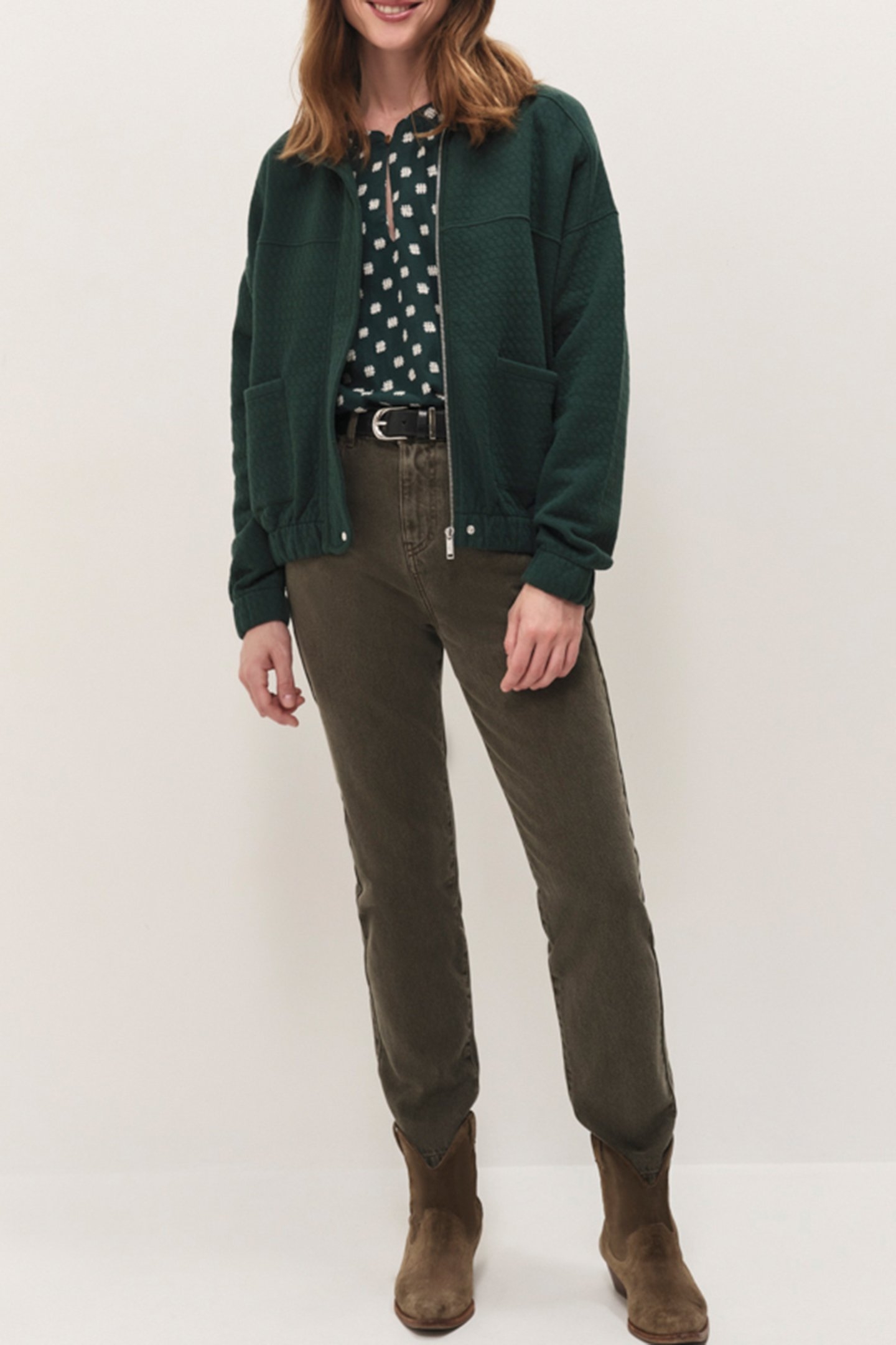 LE TAYLOR - SLOUCHY VETIVER 7/8 JEANS 5