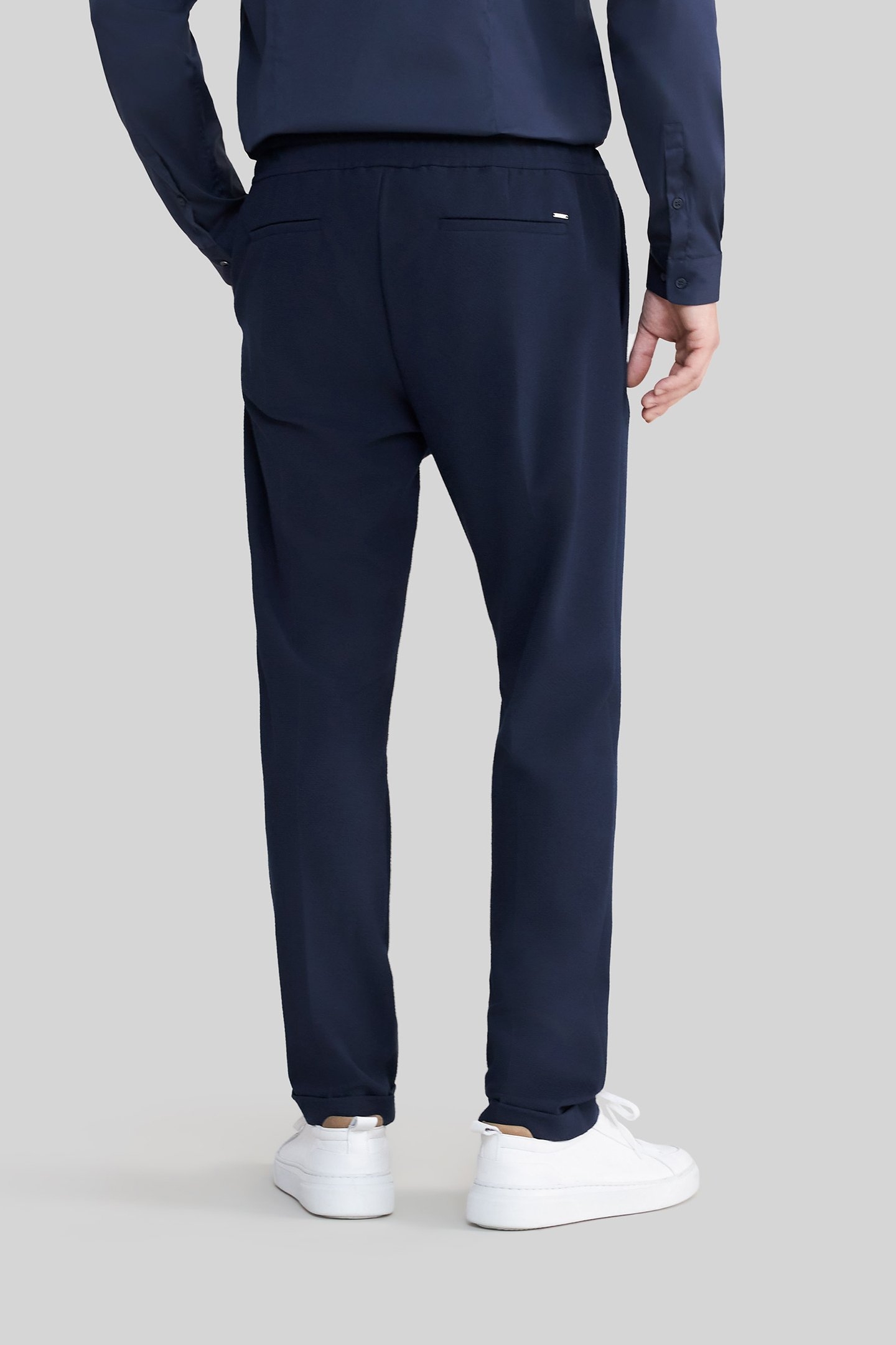 NAVY SEERSUCKER JOGGERS 2