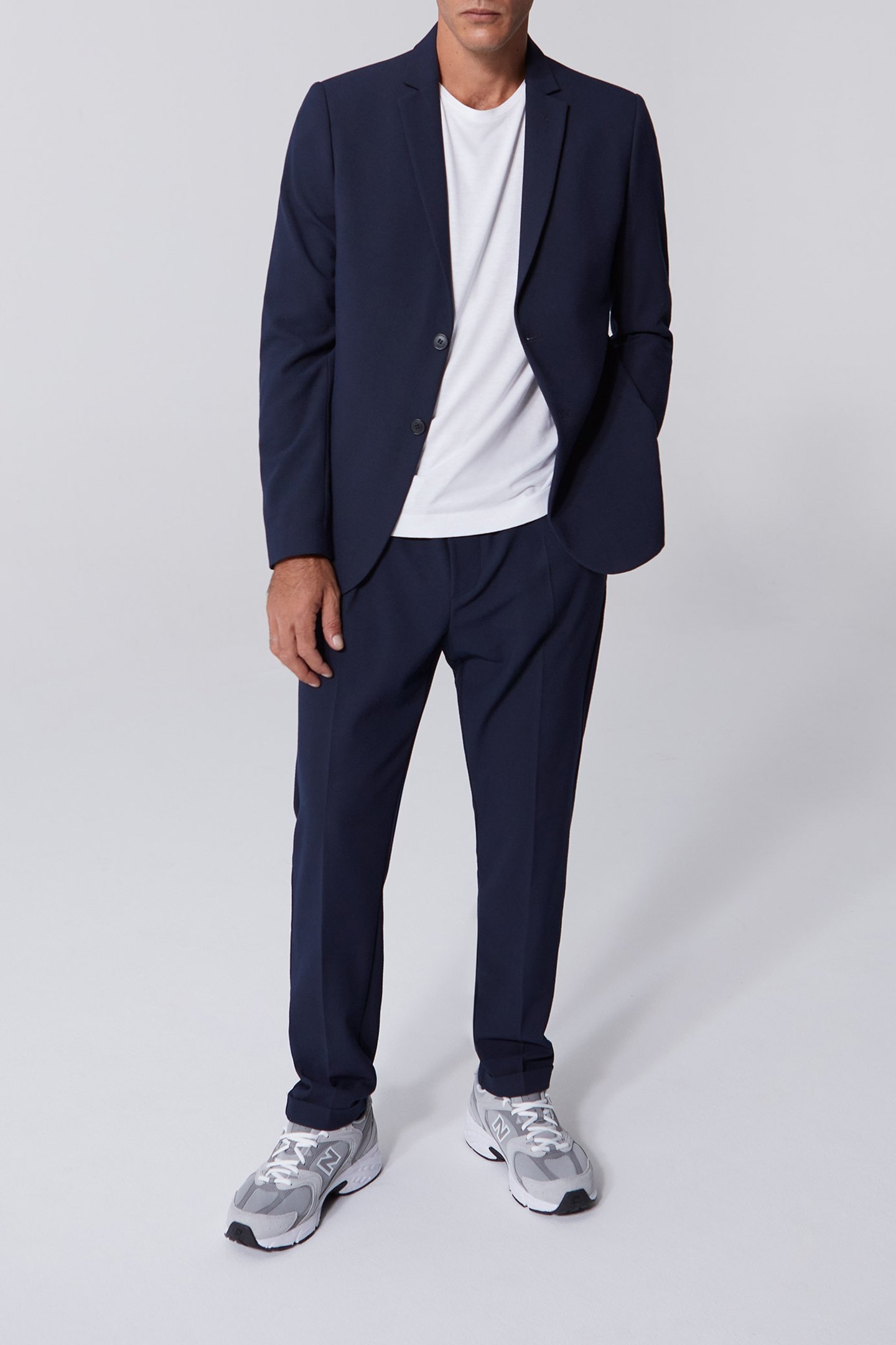 NAVY SEERSUCKER JOGGERS 5