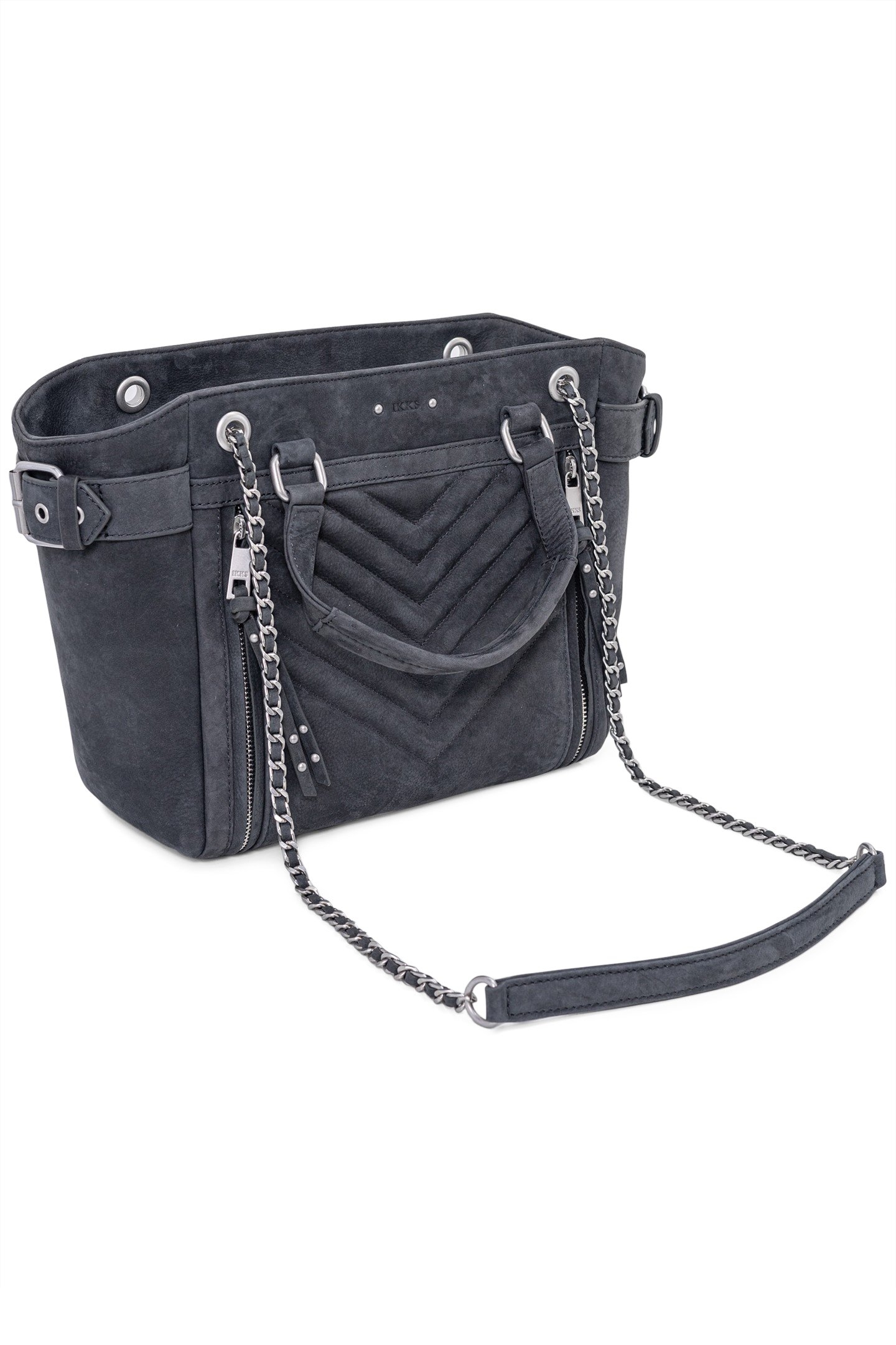 BAG 1440 GREY NUBUCK LEATHER 3