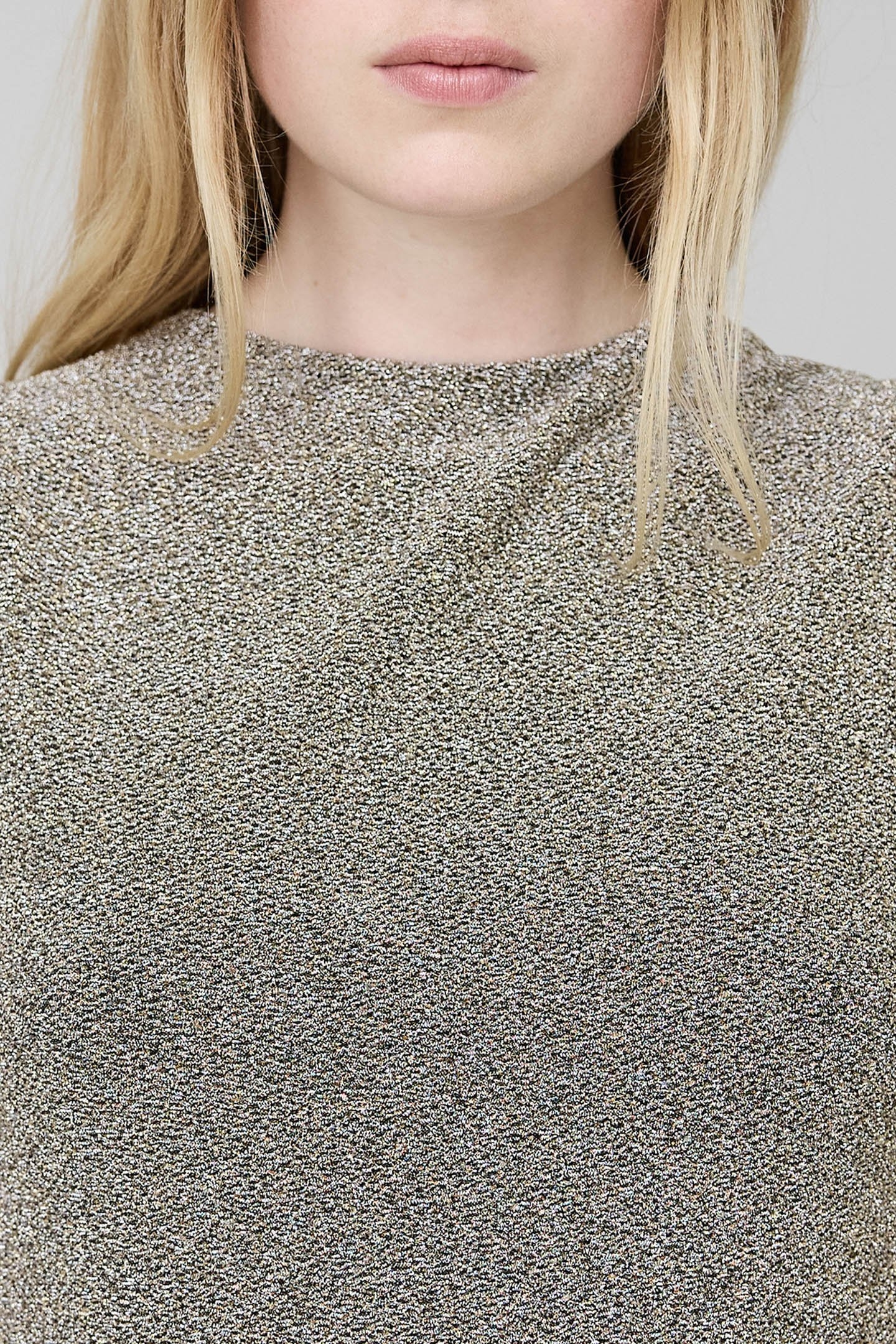 PURE EDITION-ASYMMETRICAL LUREX MESH  TOP 6