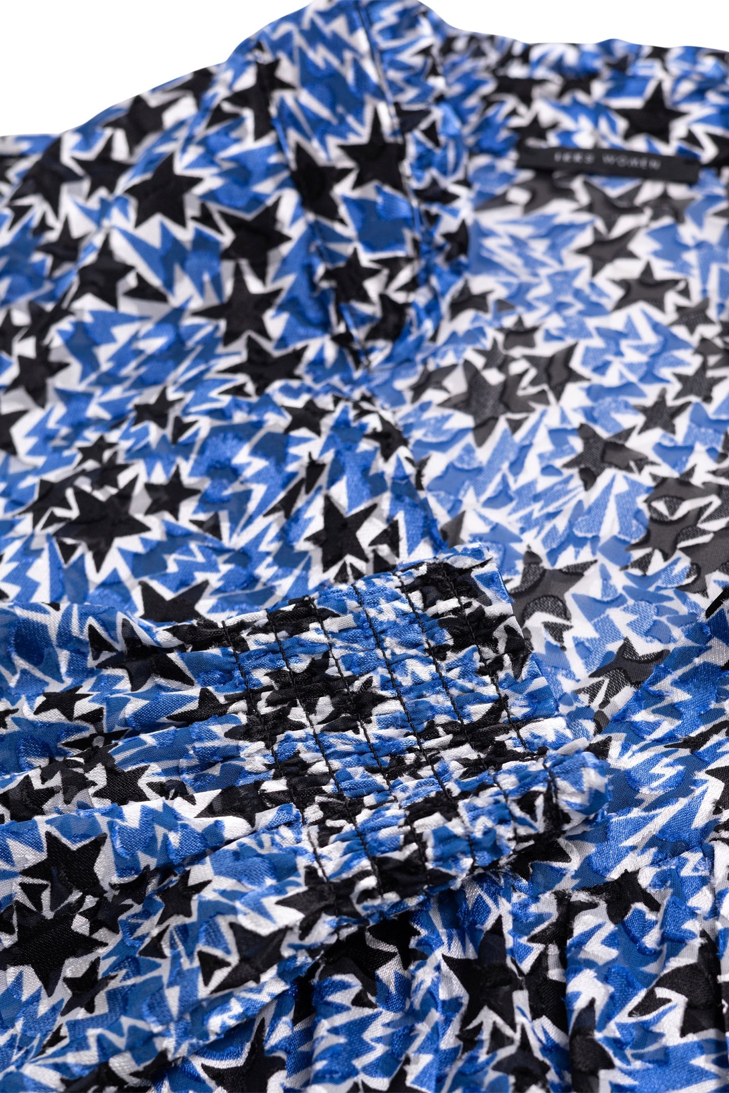 ELECTRIC BLUE STAR AND LIGHTNING PRINT BLOUSE 6