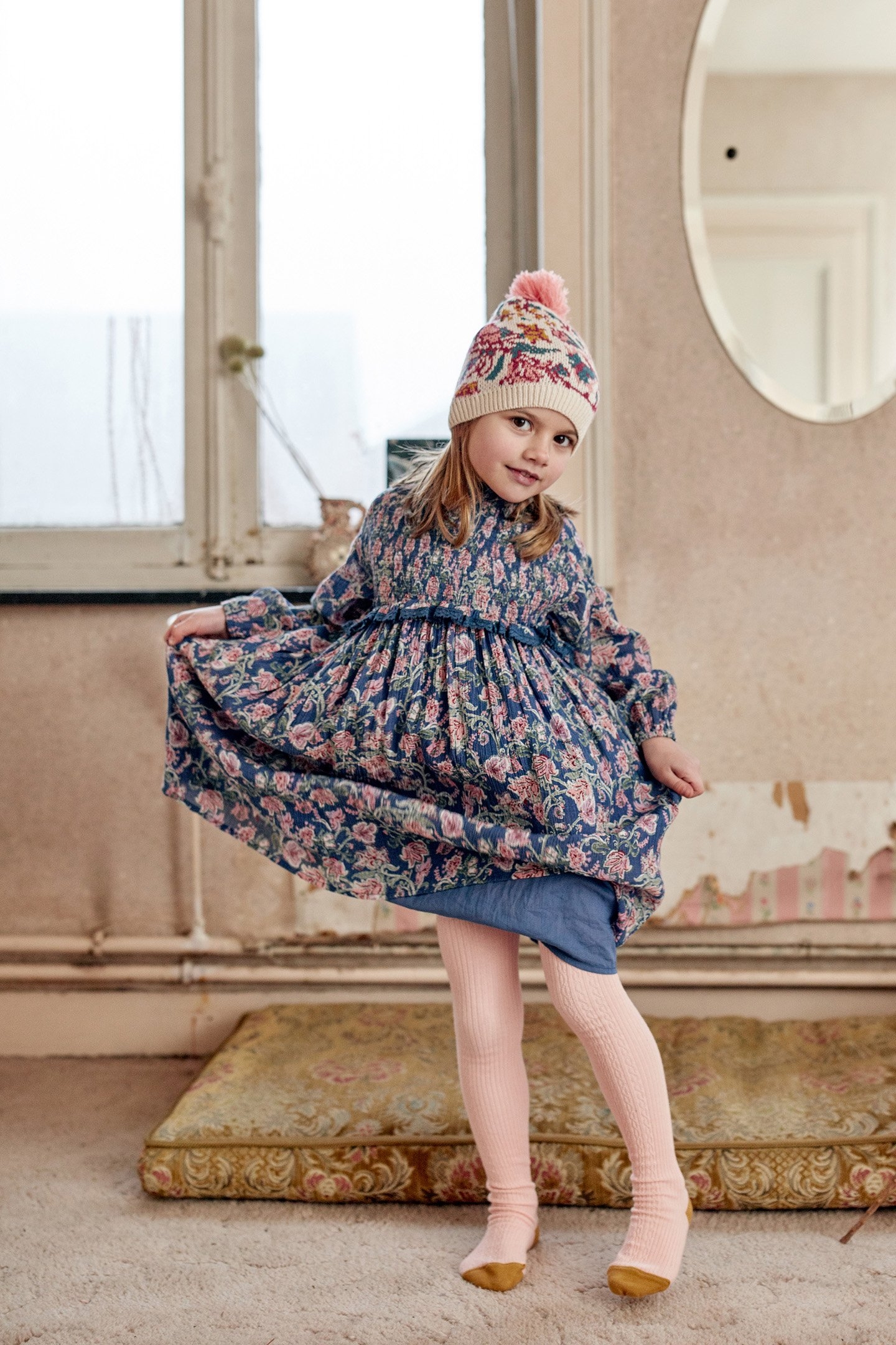 DRESS VEXA BLUE WILD FLOWERS 1