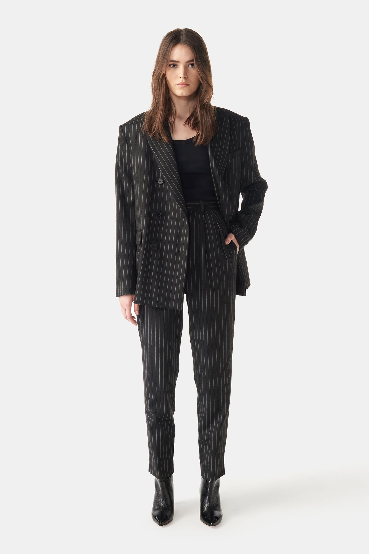 GOUVY TROUSER BLACK/GREY 1