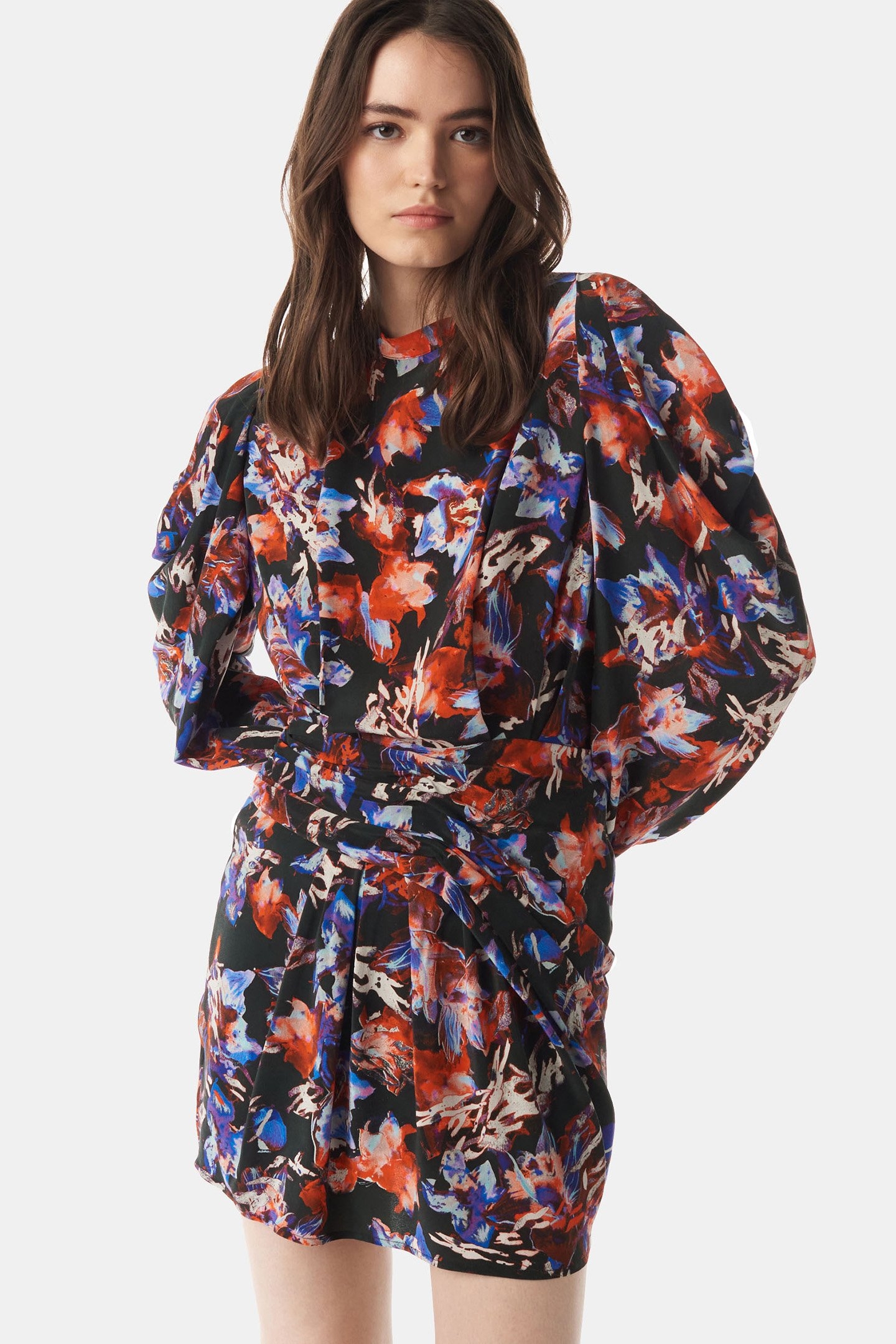 MERERA DRESS BLACK MULTICO 1