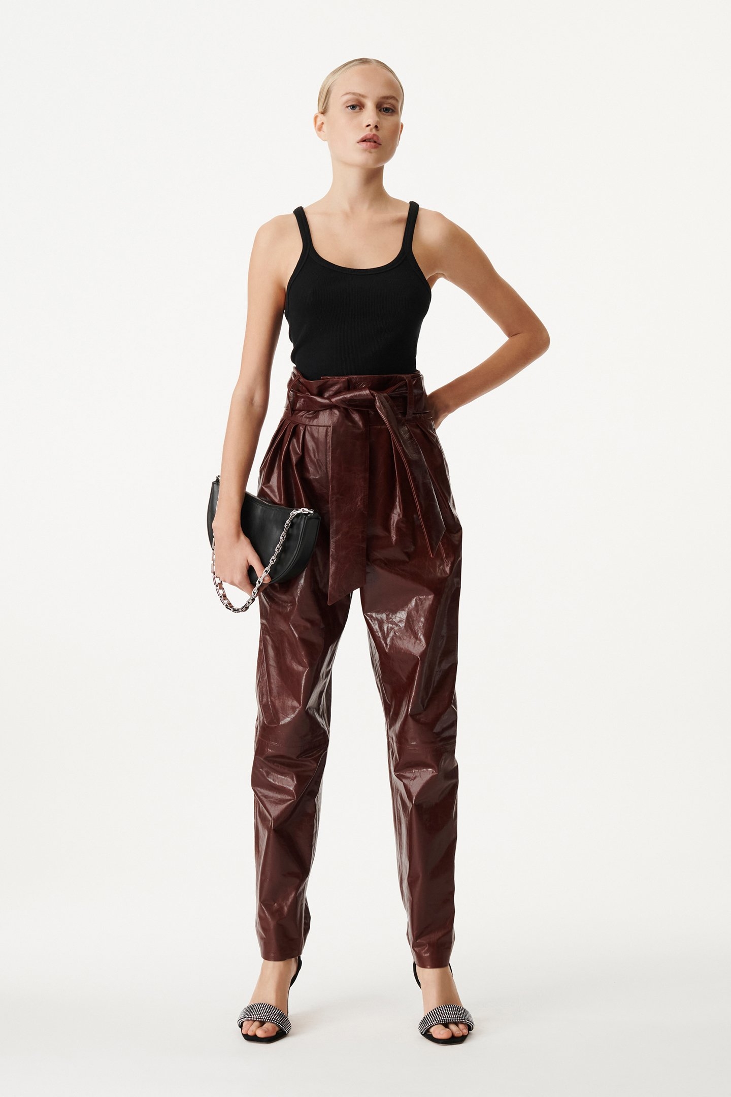 SALIL TROUSER GARNET 1