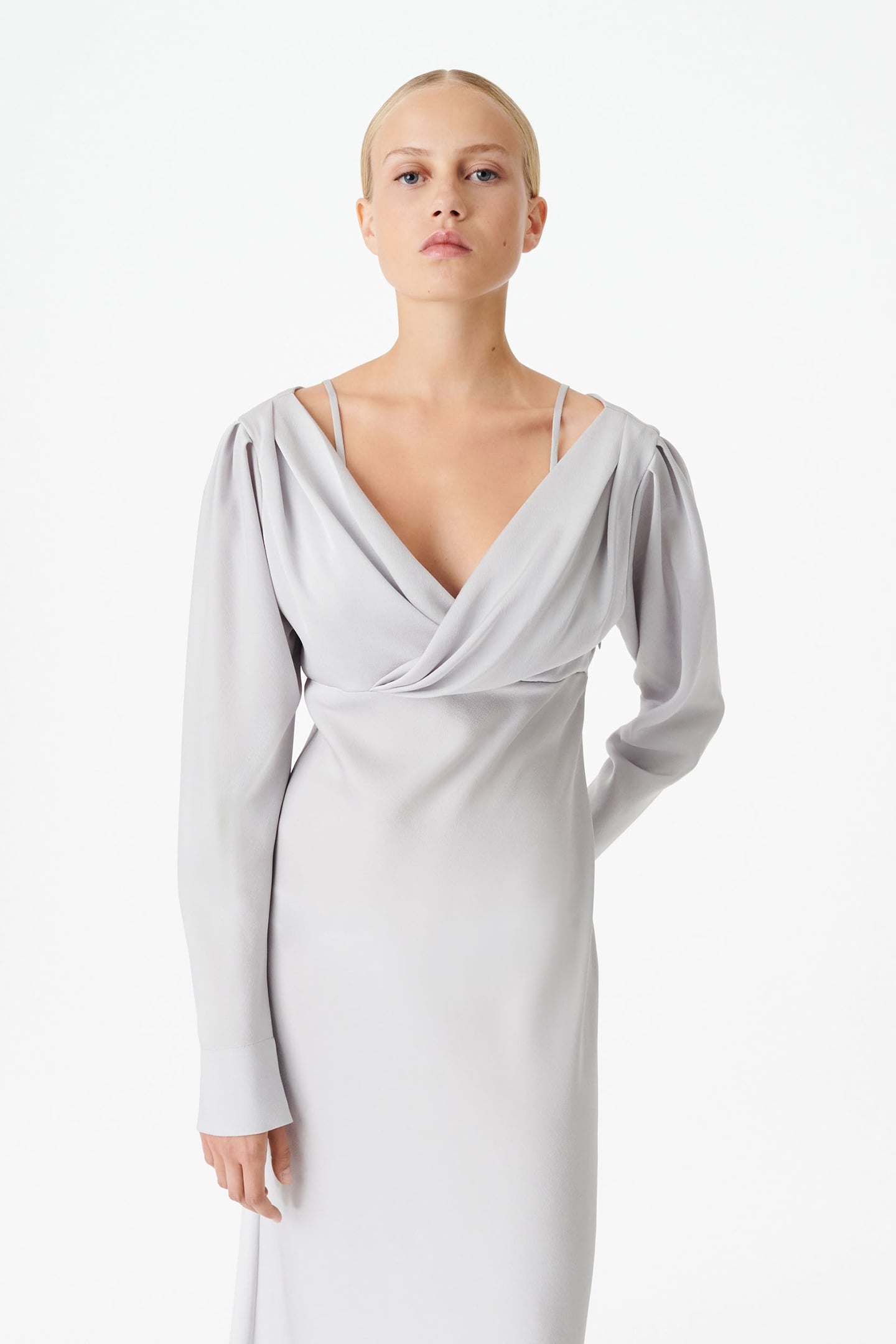 GUYAPI DRESS PEARL GREY 4