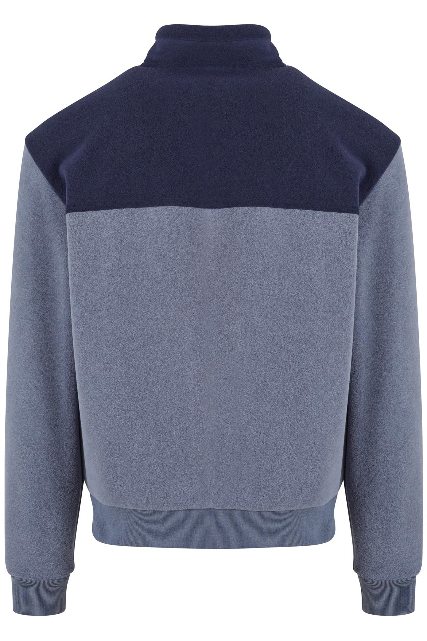 COLOUR BLOCK POLAR FLEECE JACKET NAVY/CLOUD SKY 2