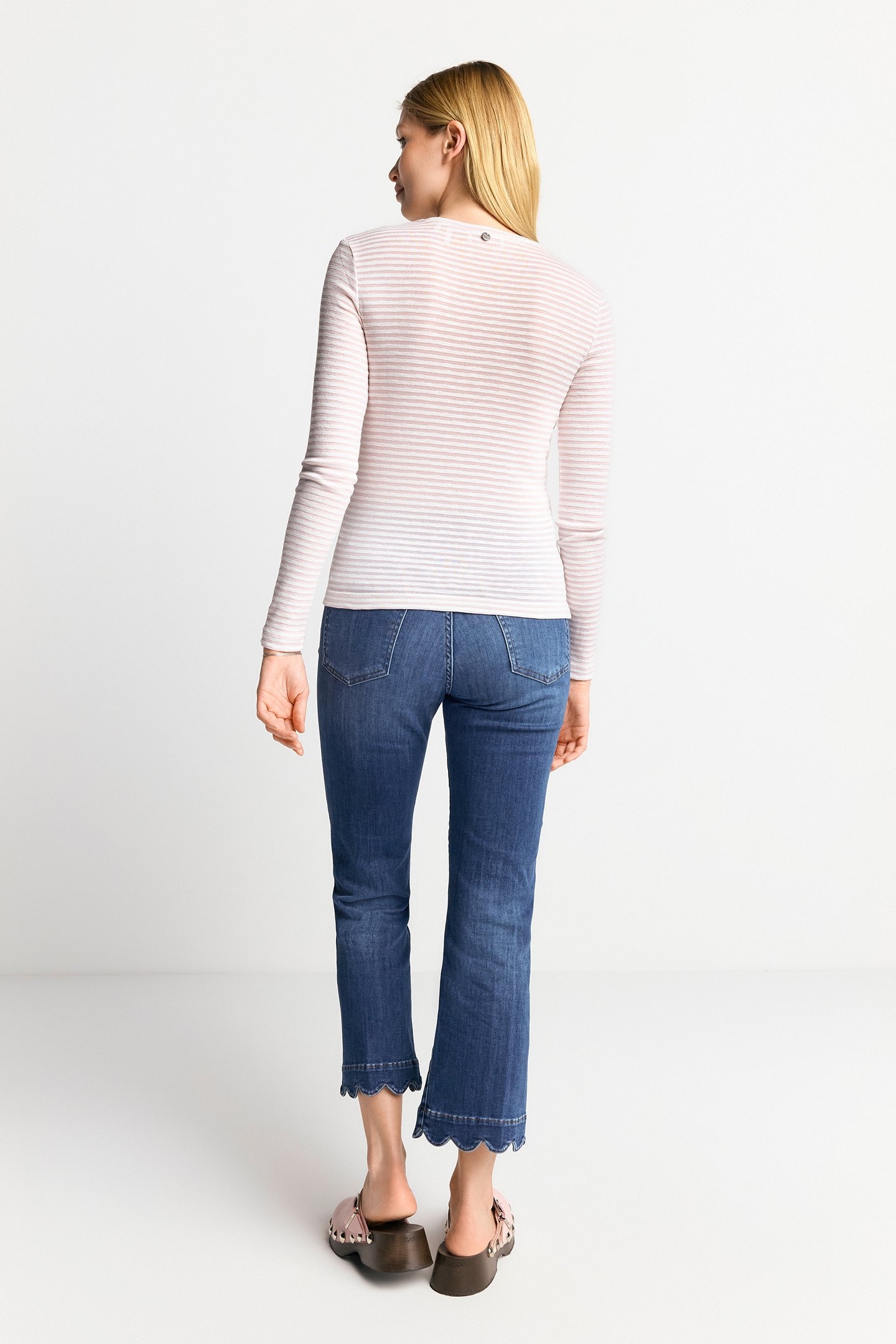 ORGANIC SPARKLE LONGSLEEVE STRIPED ROSE SHADOW 3