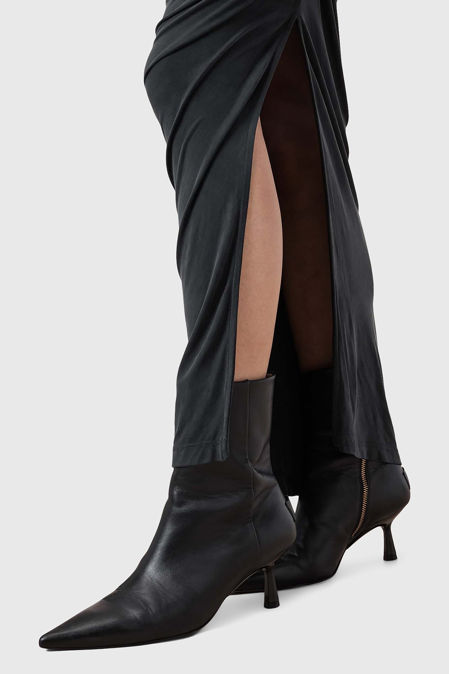 HANAKO CUPRO DRESS BLACK 8