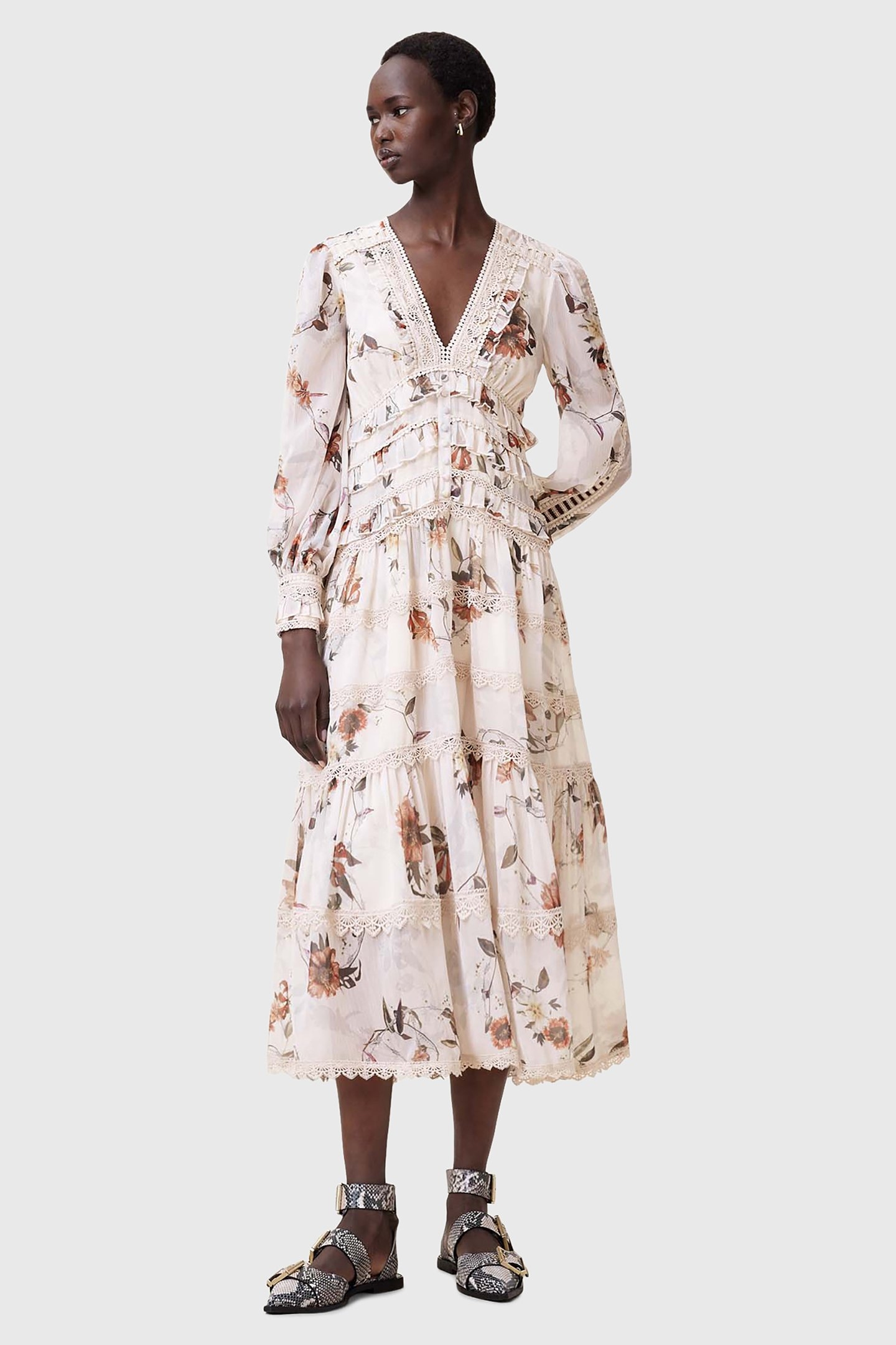 ZORA MIDI DRESS UNITY ECRU WHITE 4