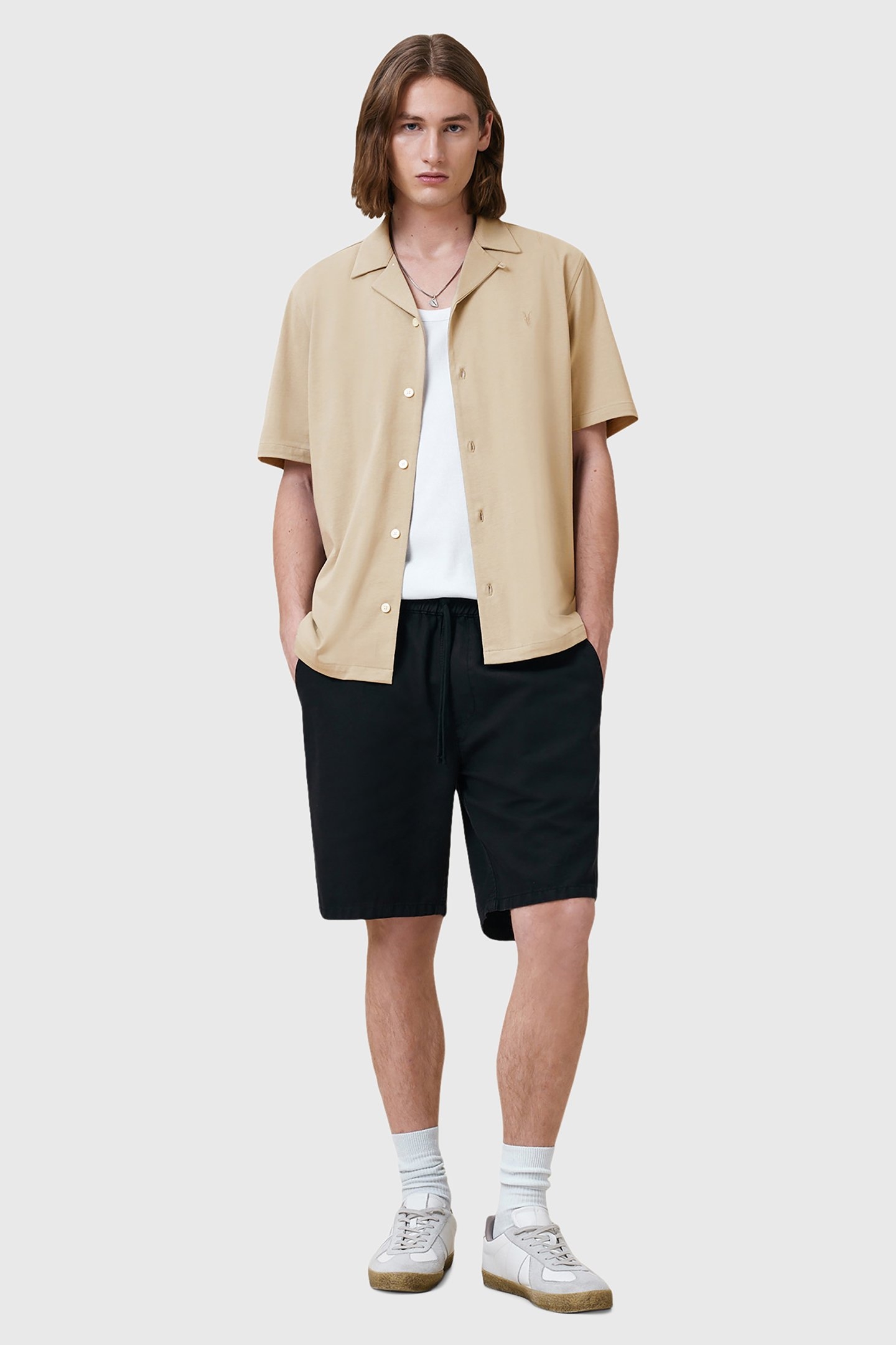 HUDSON SS SHIRT PEBBLE BROWN 3