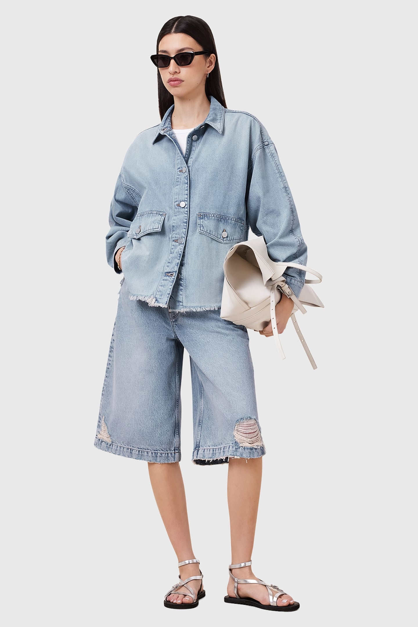 HETTIE DENIM SHACKET LIGHT INDIGO 5