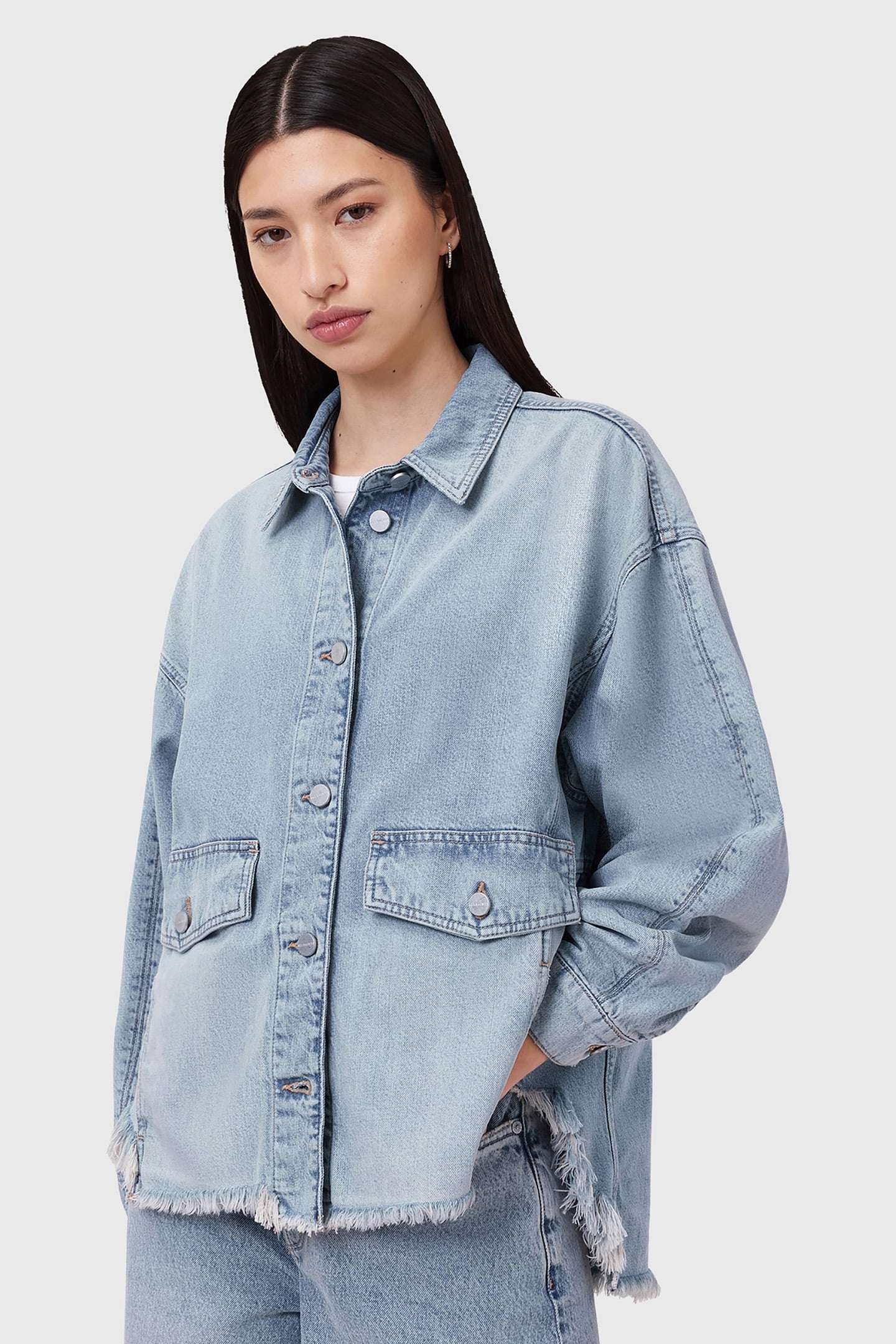 HETTIE DENIM SHACKET LIGHT INDIGO 6