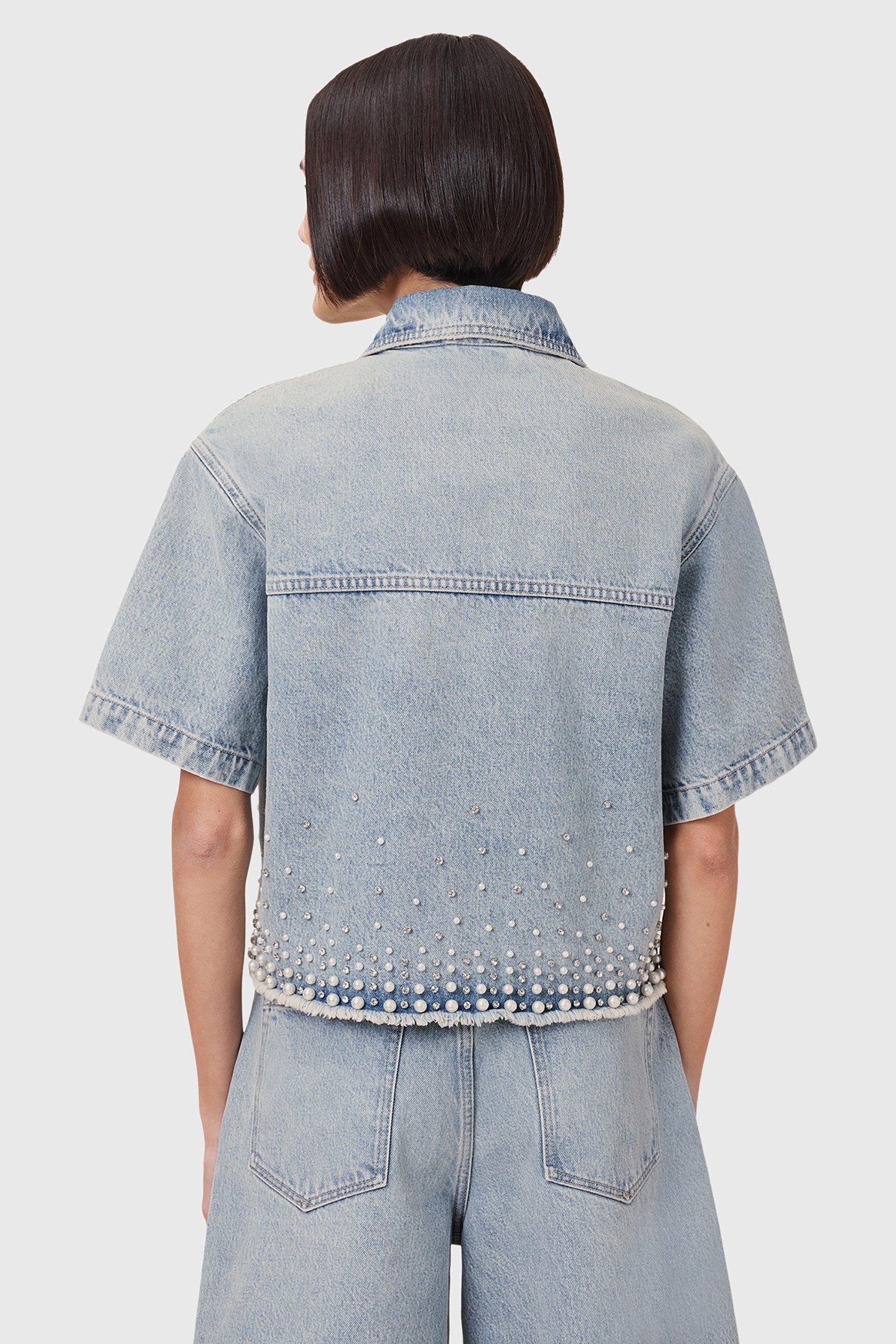 TOVE EMB SHIRT LIGHT INDIGO 2