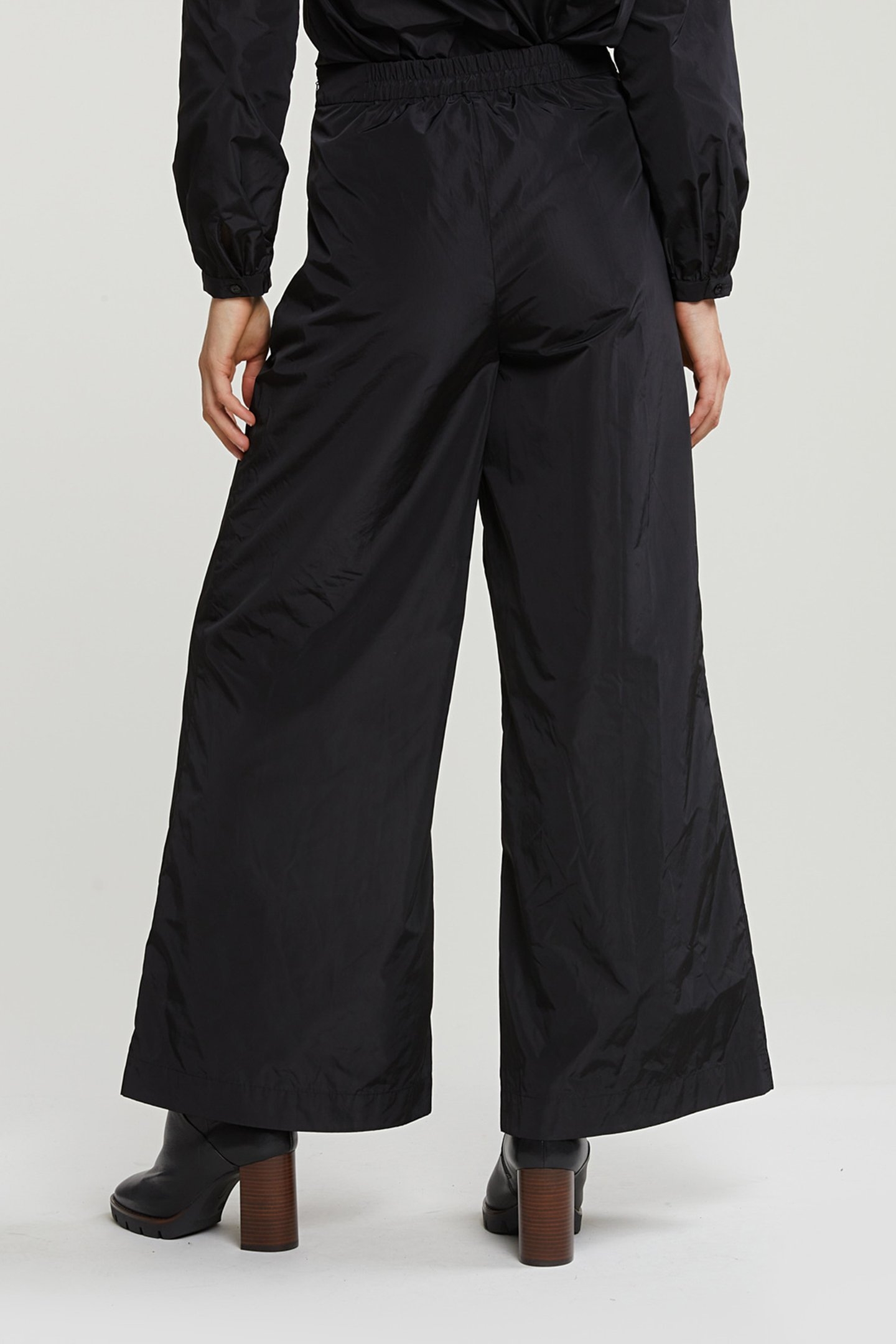 TAFFETA LOOSE PANTS BLACK 2