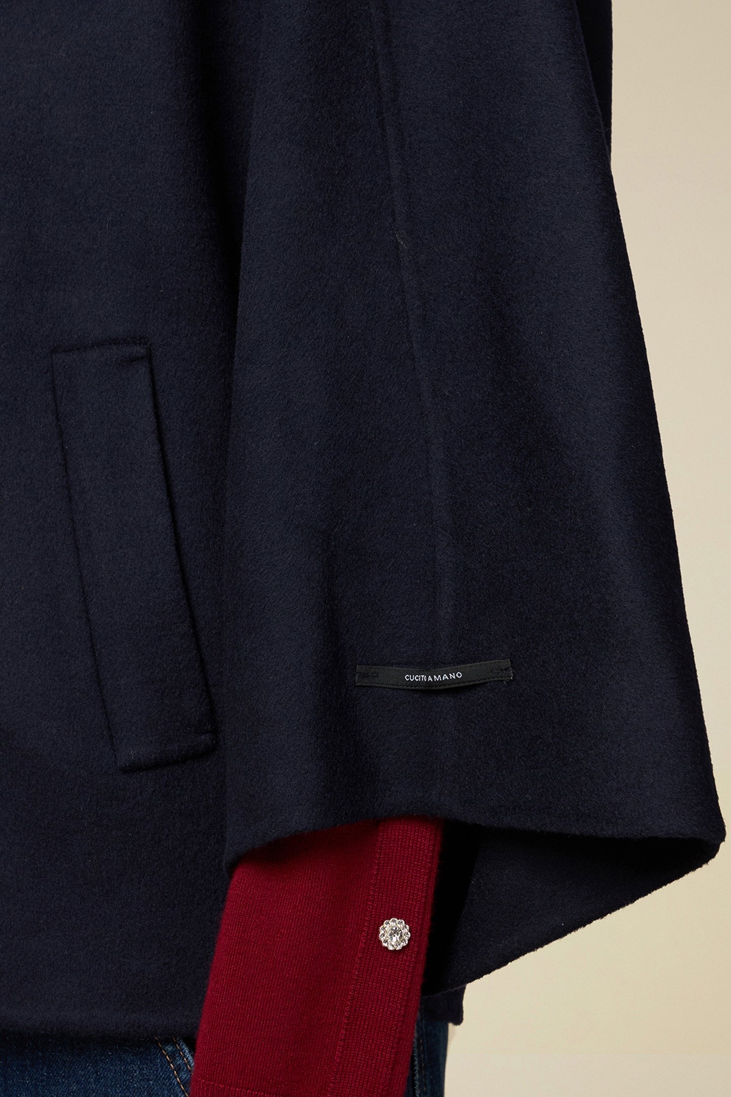 CLOTH CAPE WITH HOOD BLUE 4