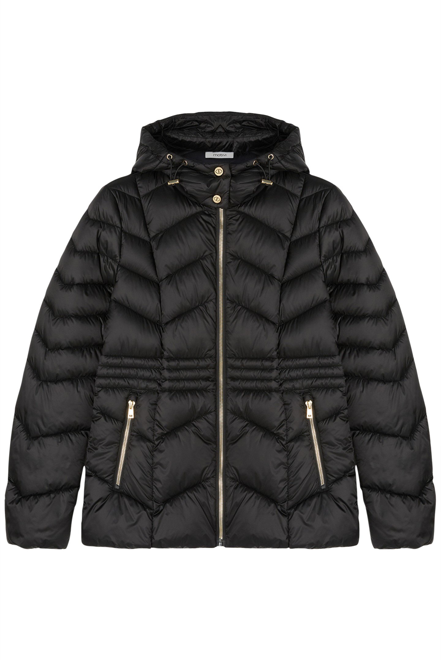 PADDED JACKET WITH HOOD BLACK 4