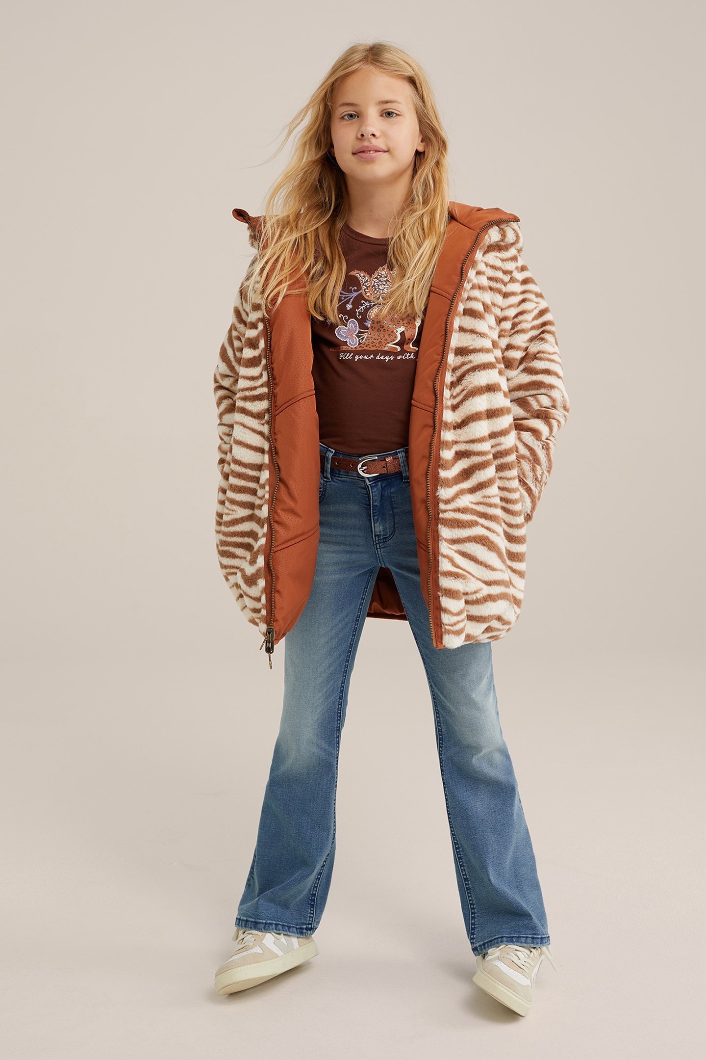 JACKET REVERSIBLE PARKA CINNAMON BROWN 3