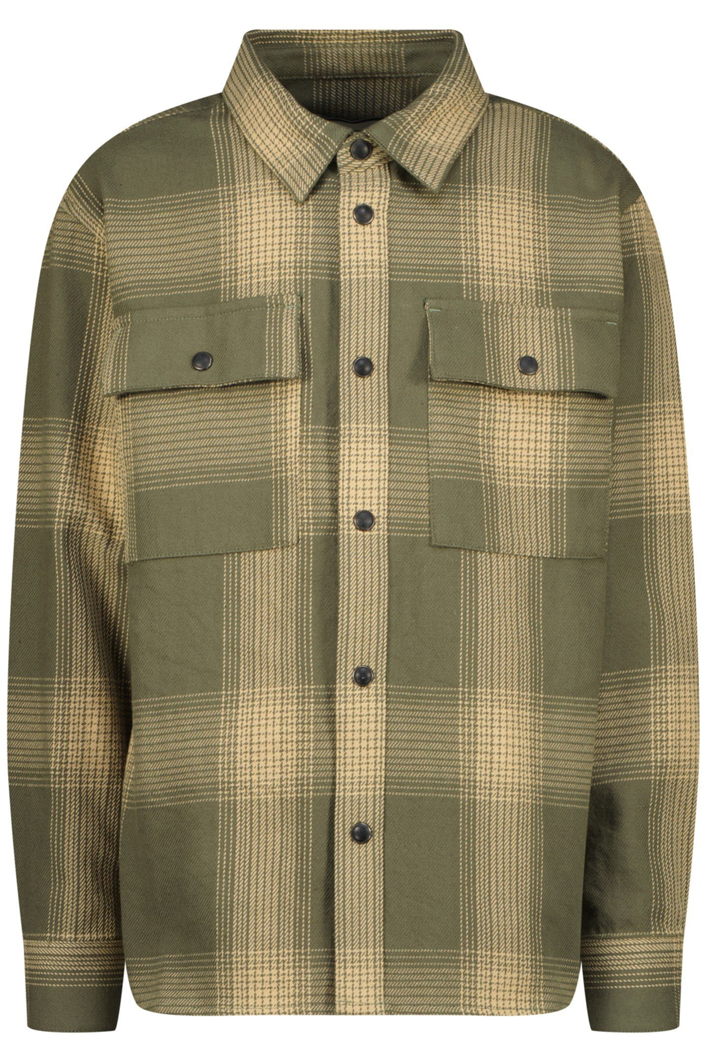 BOYS WELTON SHIRT ARMY GREEN 1