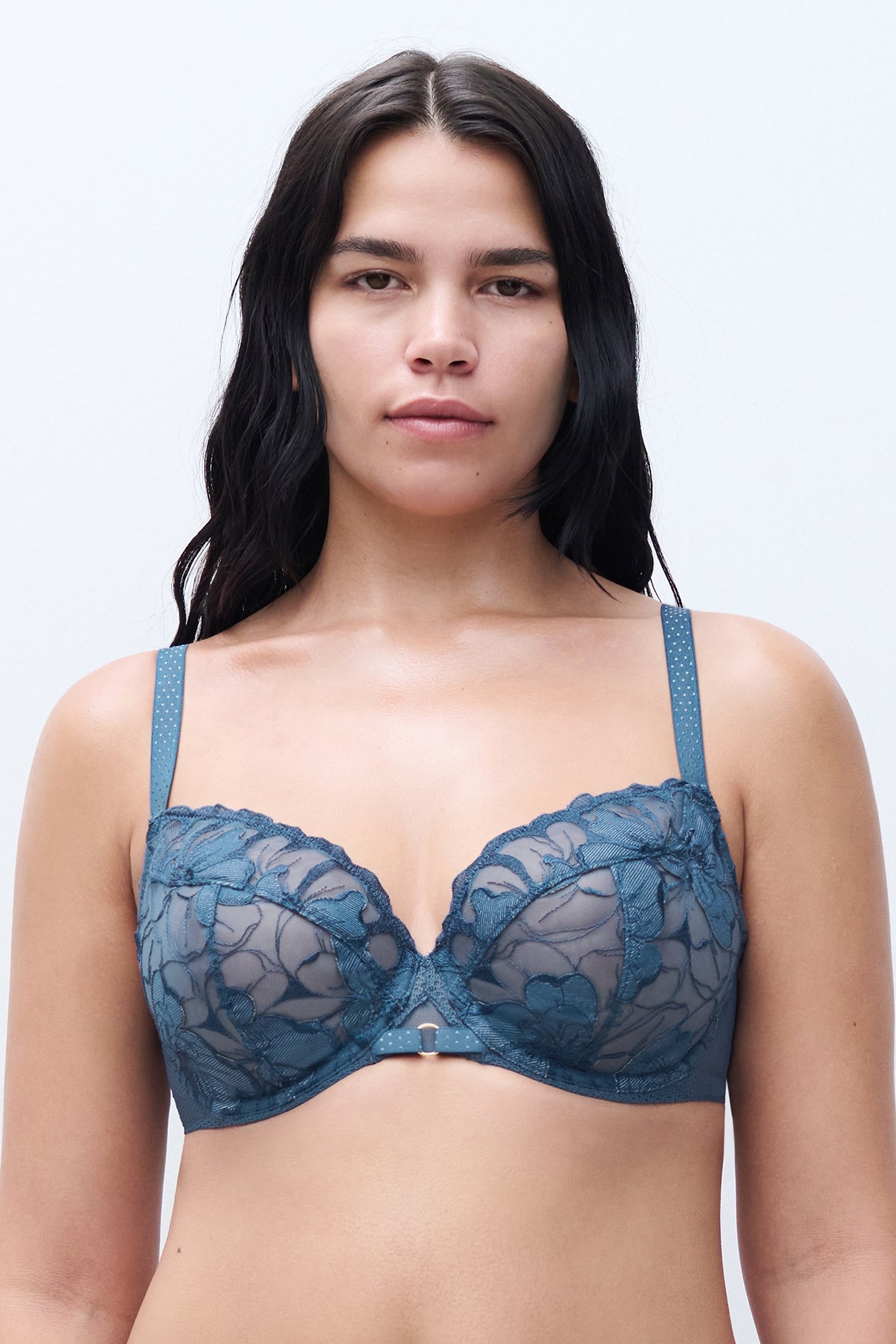 FLEURS SIGNATURE BRA BLUE 1