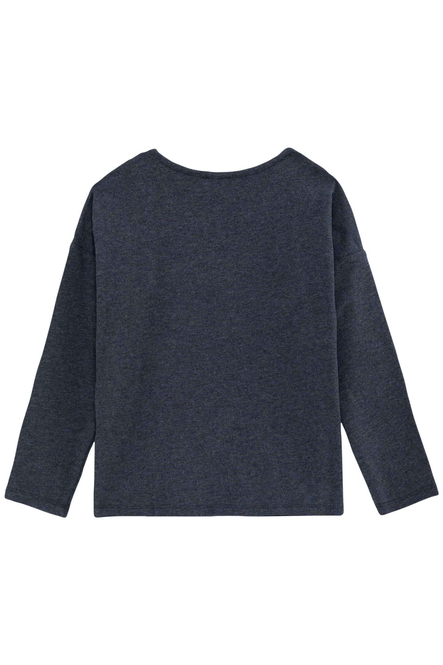 GIRL'S GREY STUDDED T-SHIRT WITH DIAMANTE AND SLOGAN PRINT 2