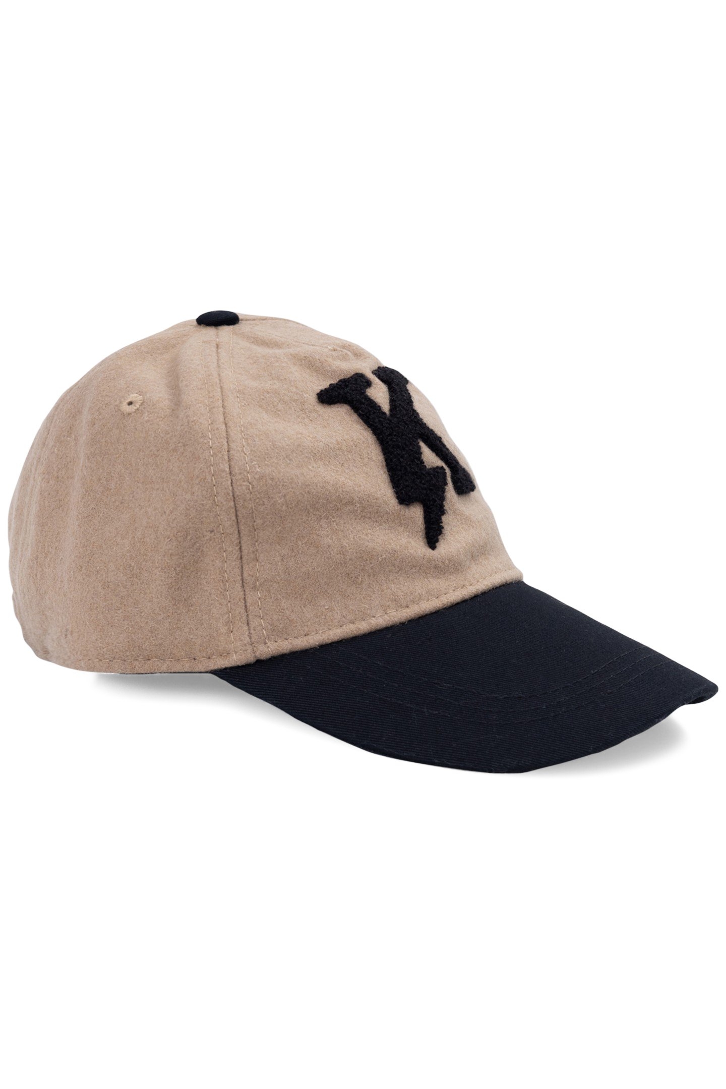 BOY’S CAMEL CAP WITH EMBROIDERED BOUCLETTE LIGHTNING-K 1