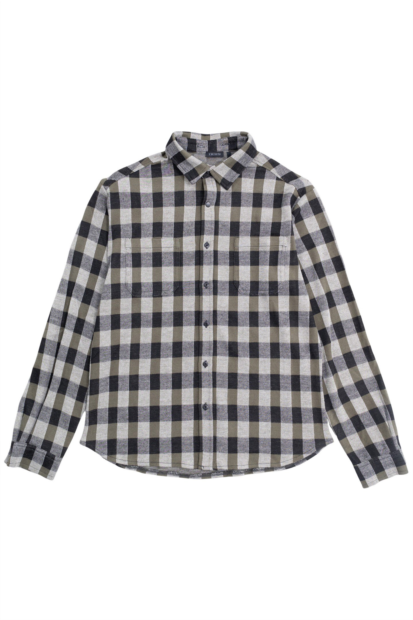 BOY'S BLACK PLAID SHIRT WITH DETACHABLE HOOD 3
