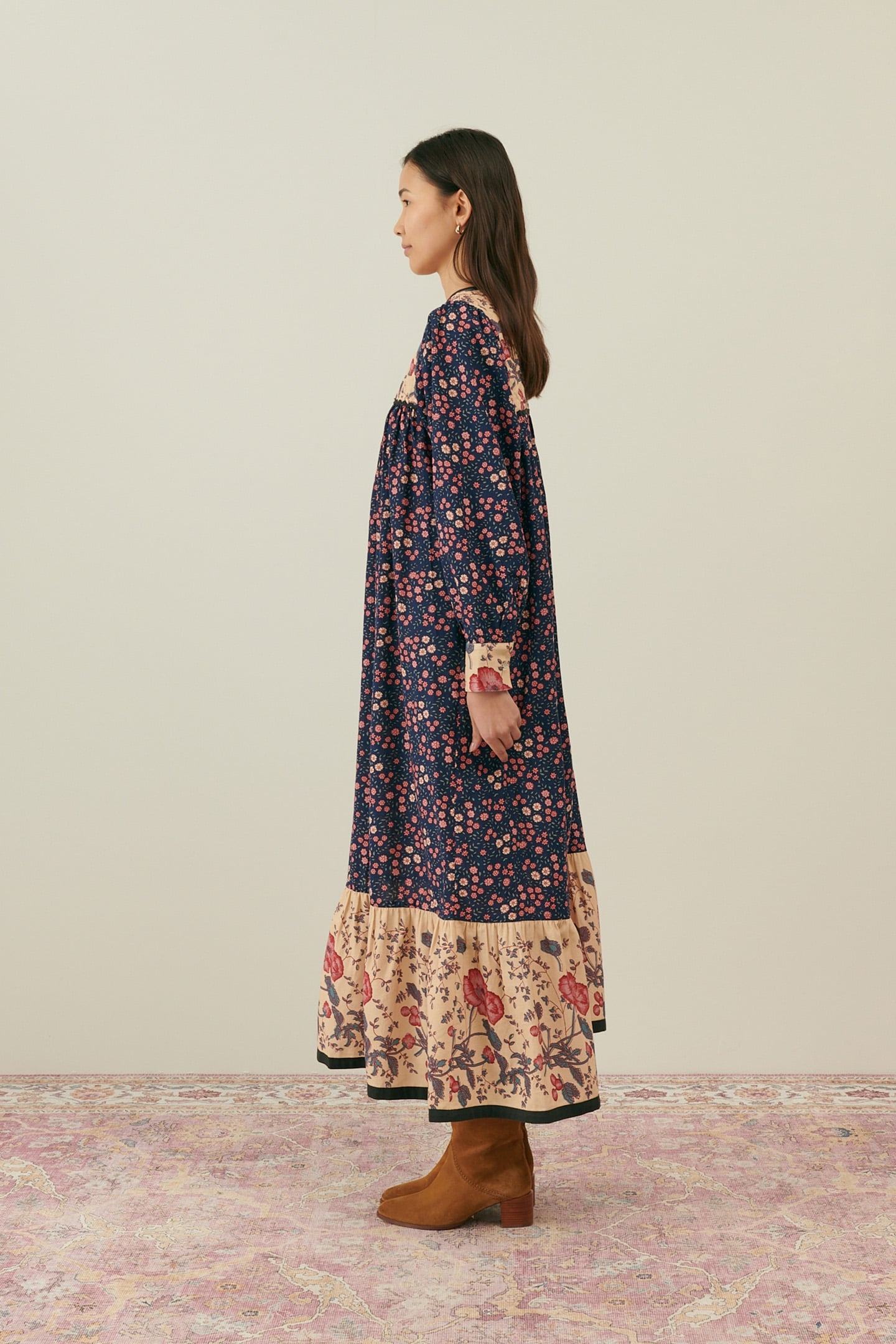 DRESS GYPSIANE MIDSTARGAR-CREAM POP 4