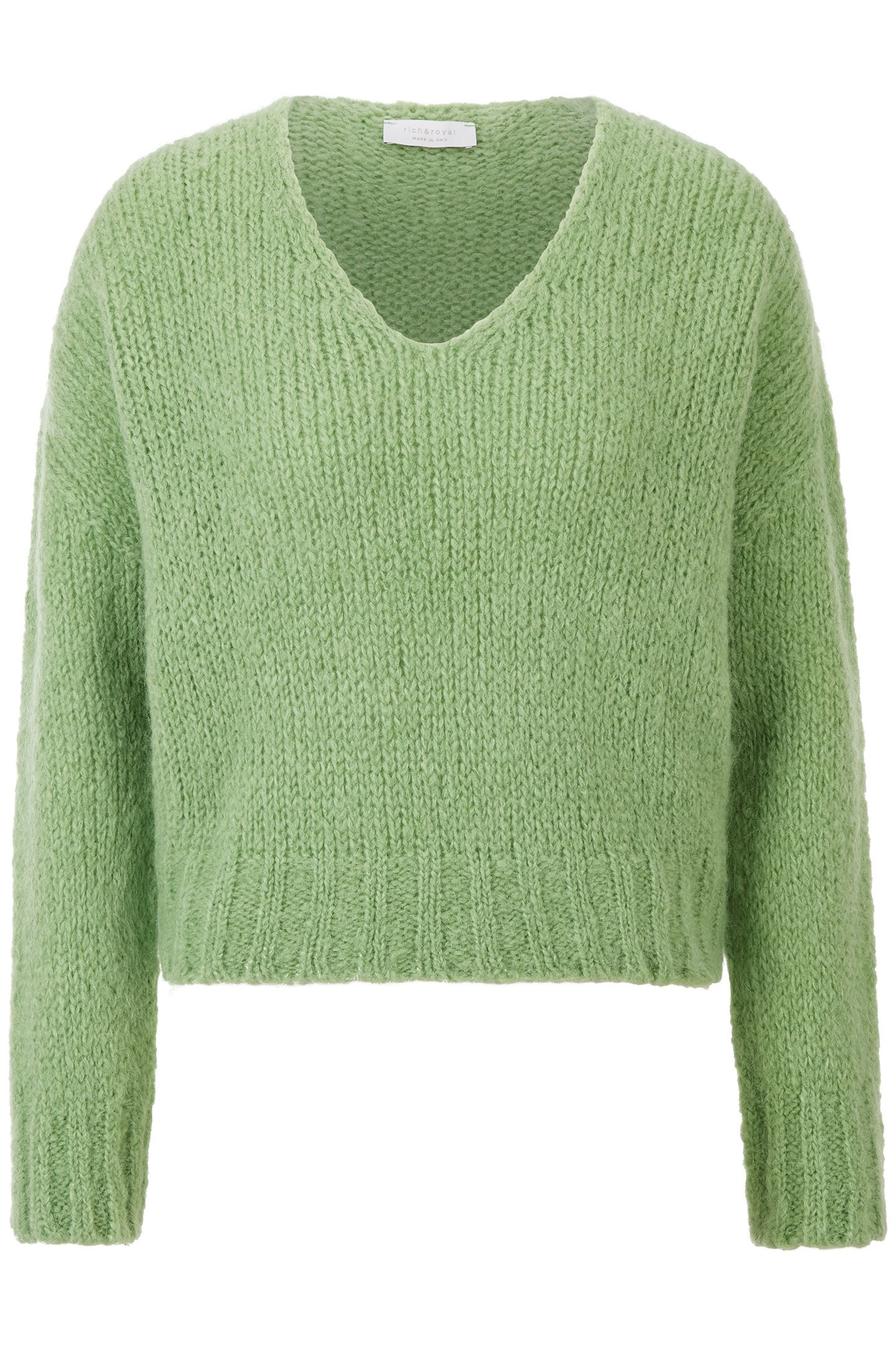 V-NECK PULLOVER MATCHA 1