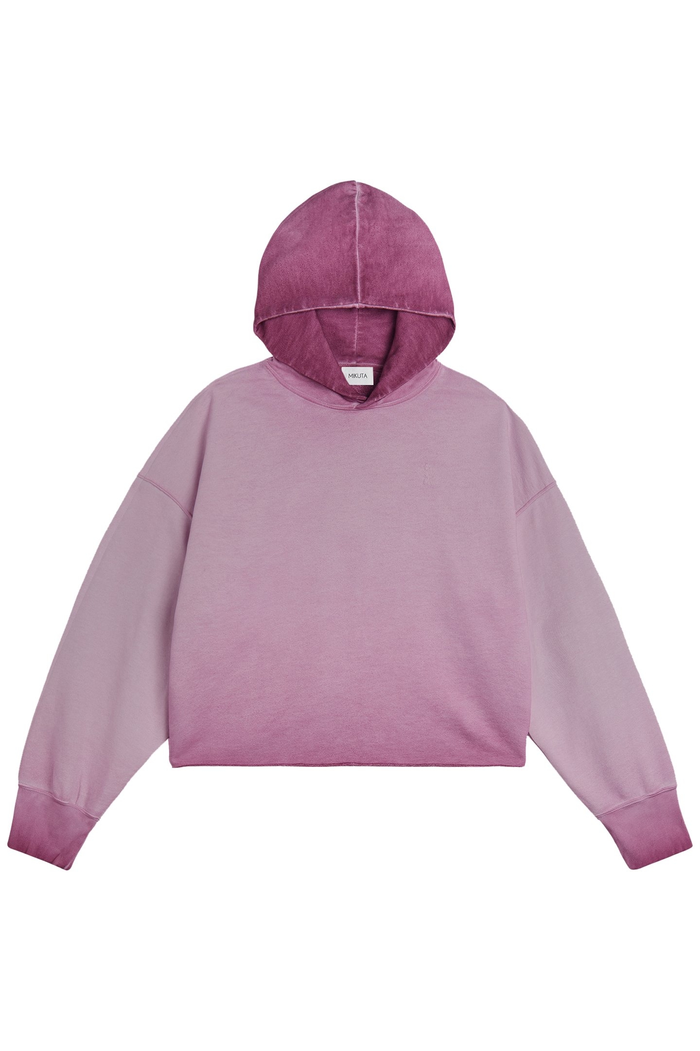 THE PINK CROPPED BASE HOODIE 2