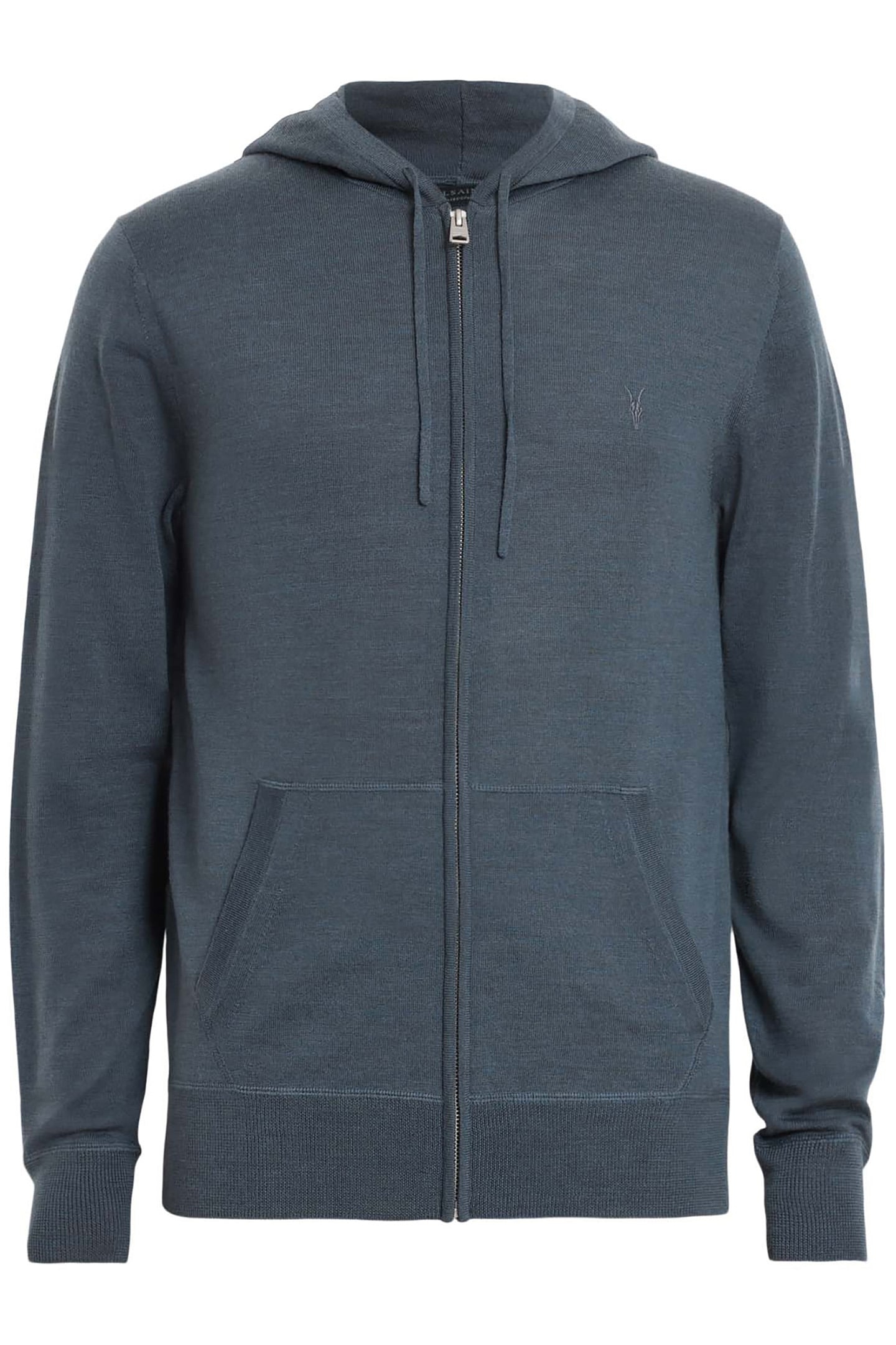 MODE MERINO ZIP HOOD PITCHED BLUE 5