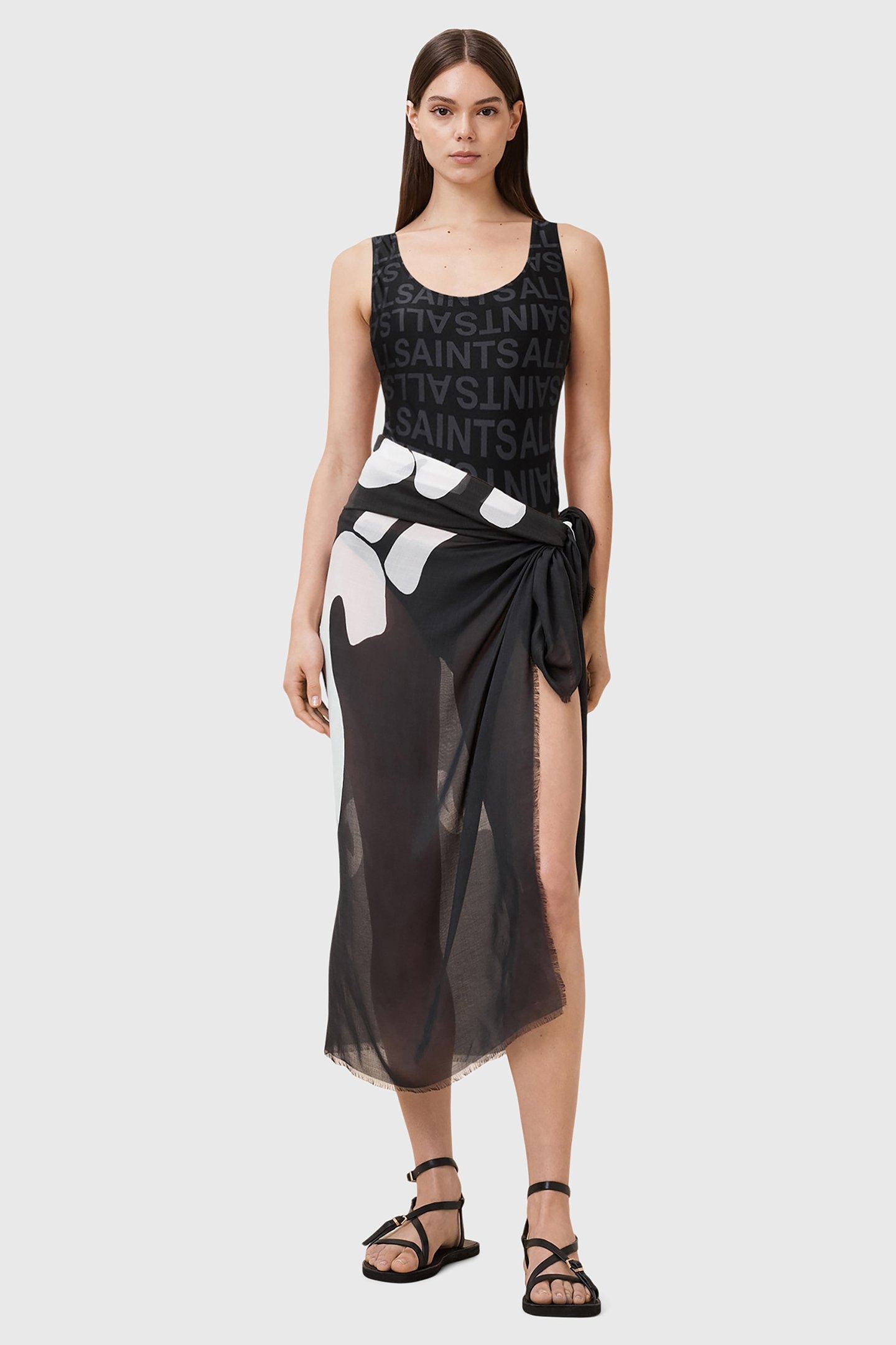 ORLANDO SARONG BLACK/WHITE 1