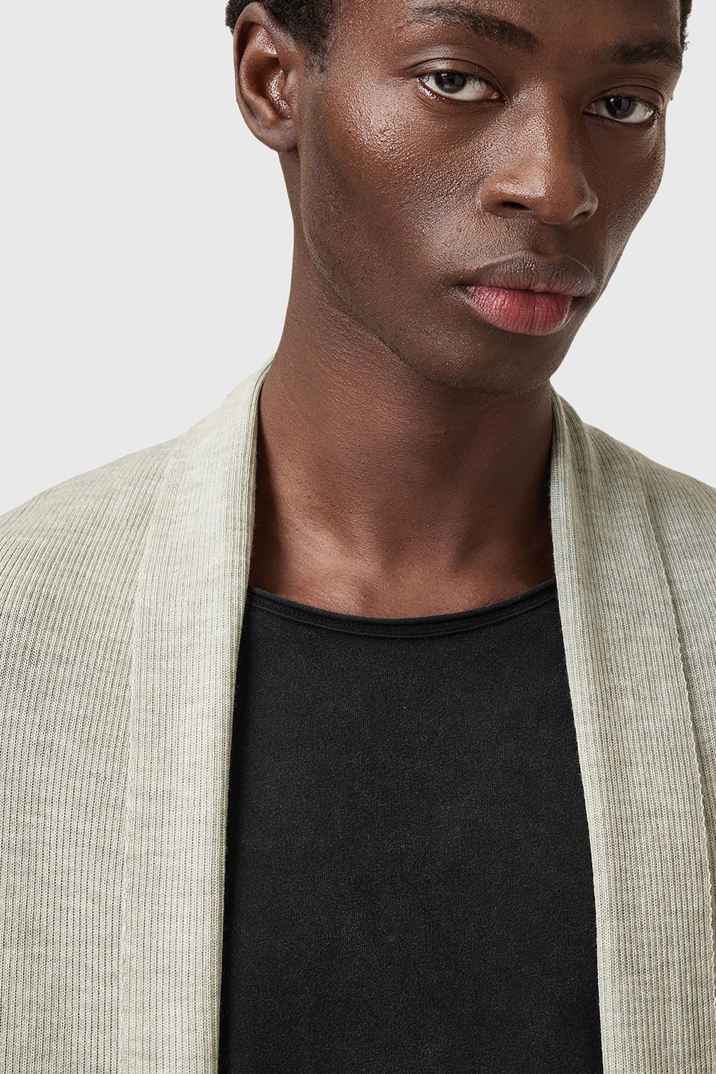 MODE MERINO OPEN CAR SLATE GREEN 5