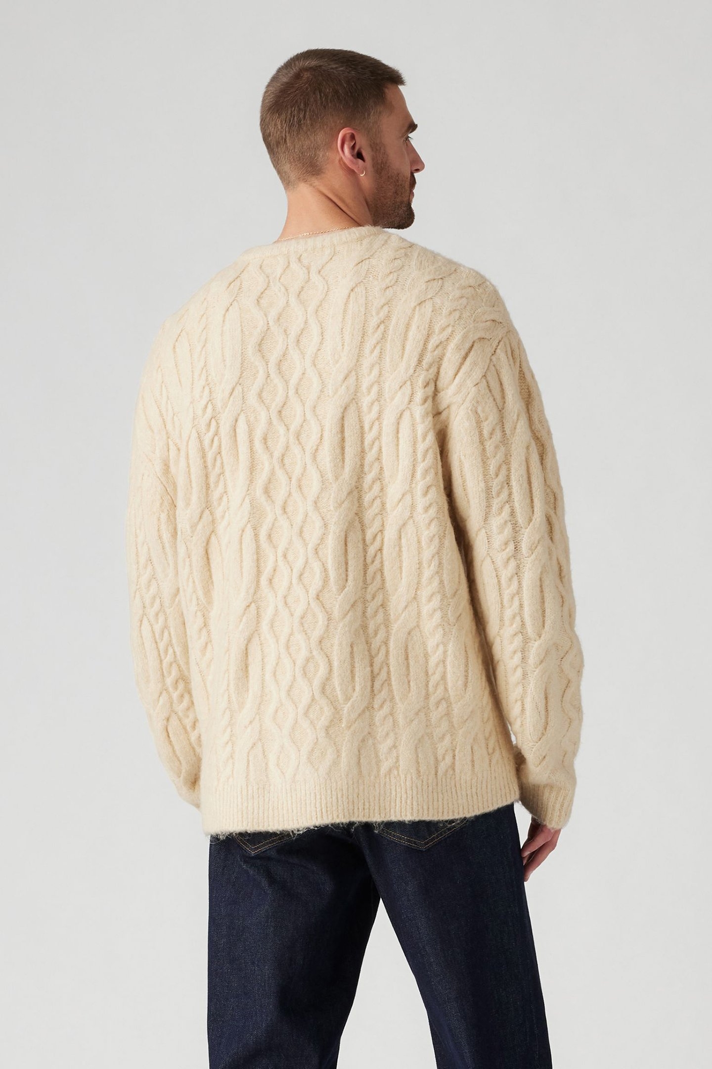 BATTERY CREWNECK SWEATER NEUTRAL 2