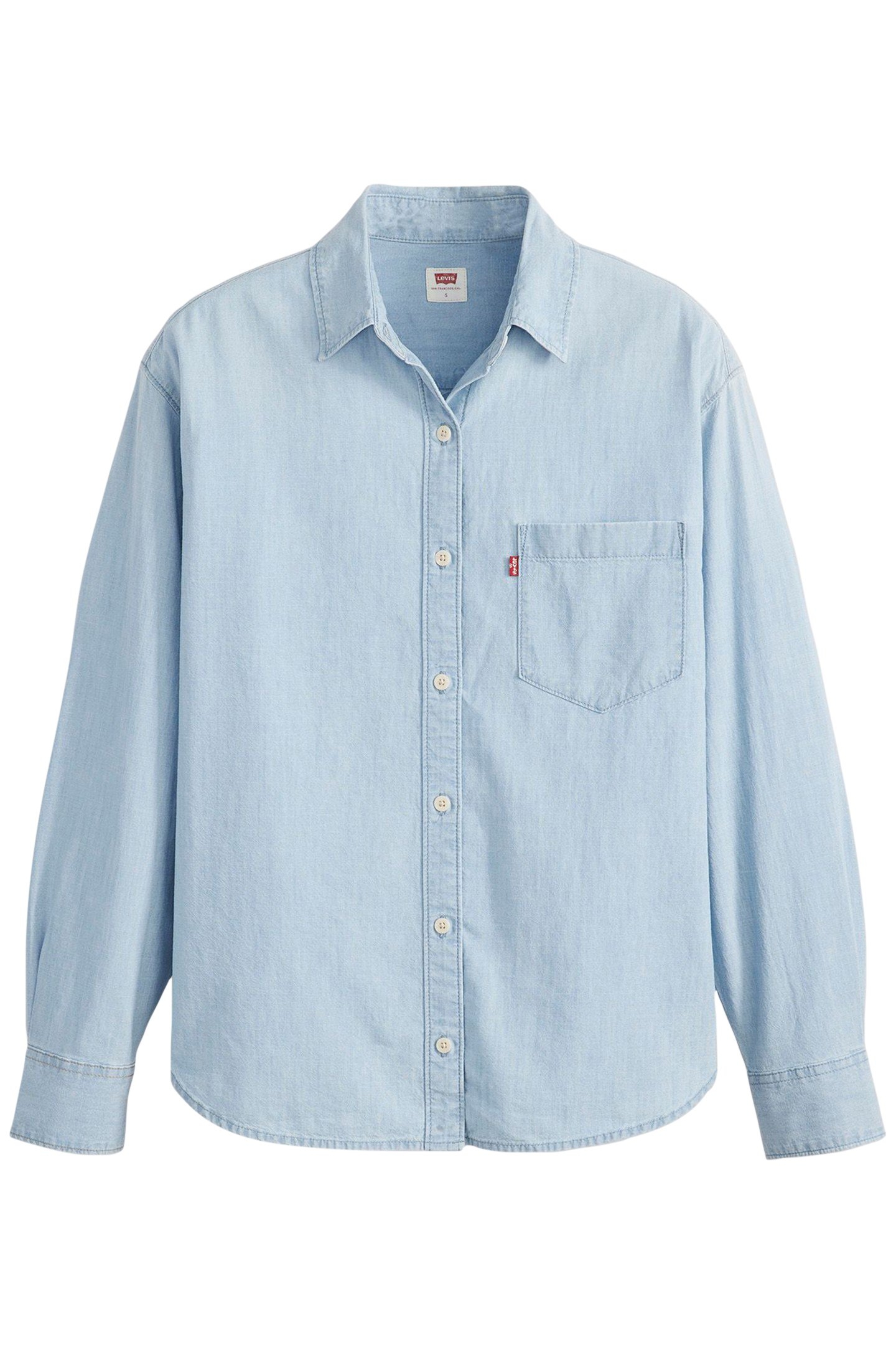 HARLIE BOYFRIEND SHIRT LIGHT INDIGO 3