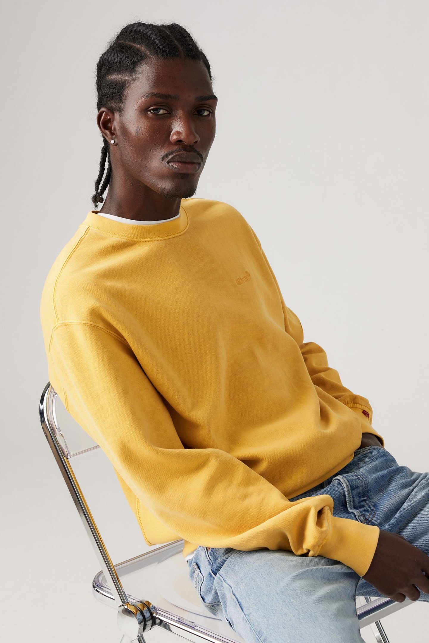 AUTHENTIC CREWNECK SWEATSHIRT YELLOW 4