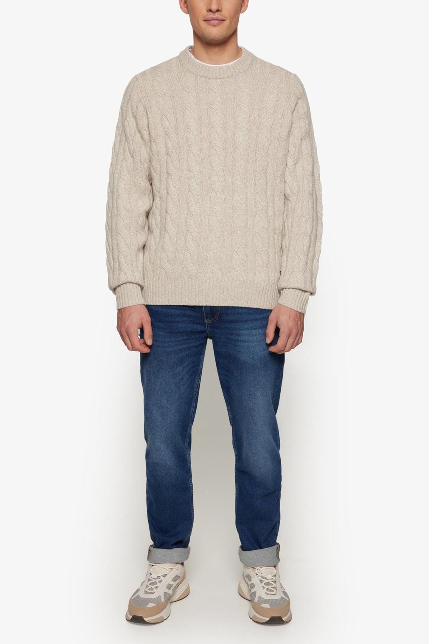 AMINSI CABLE KNIT PURE CASHMERE 3