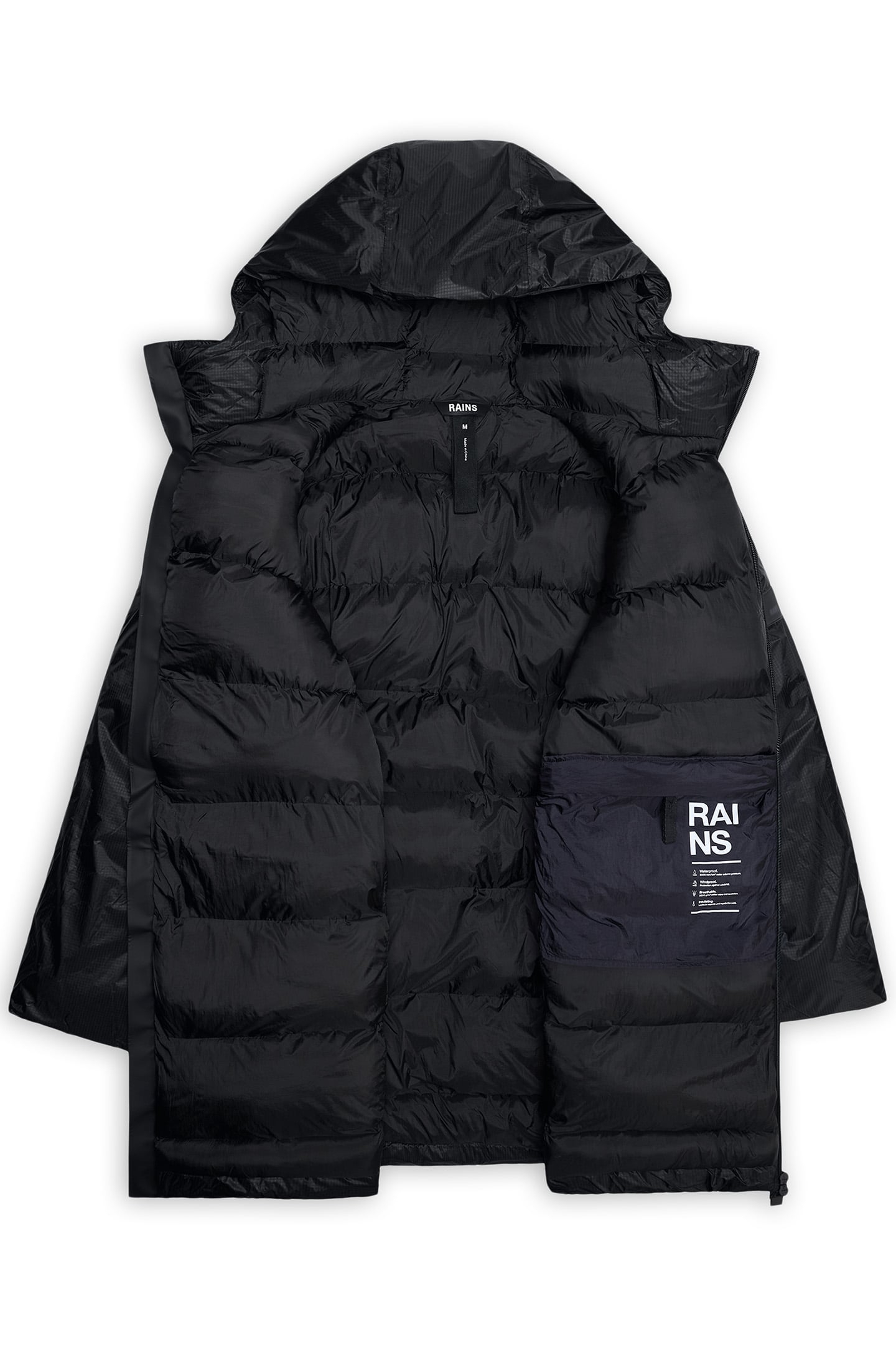 UNISEX KEVO LONG PUFFER JACKET W4T4 BLACK 2