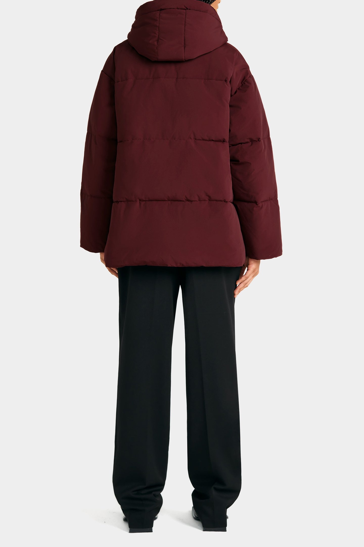 NICOLE PUFFER JACKET BORDEAUX RED 2