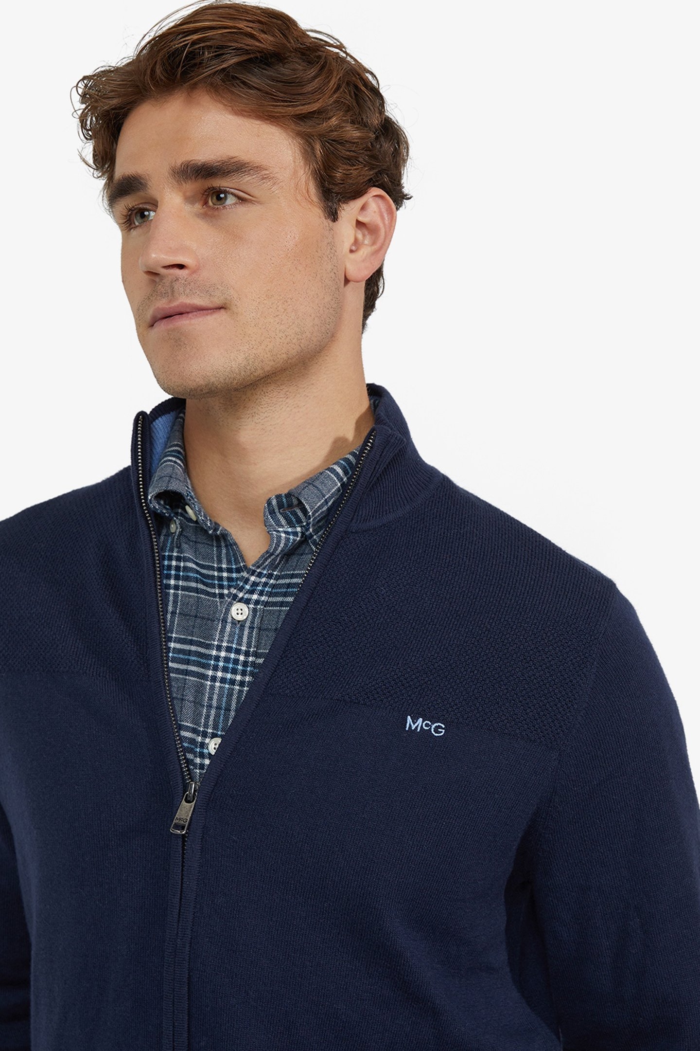 ZIP THRU CARDIGAN NAVY 5