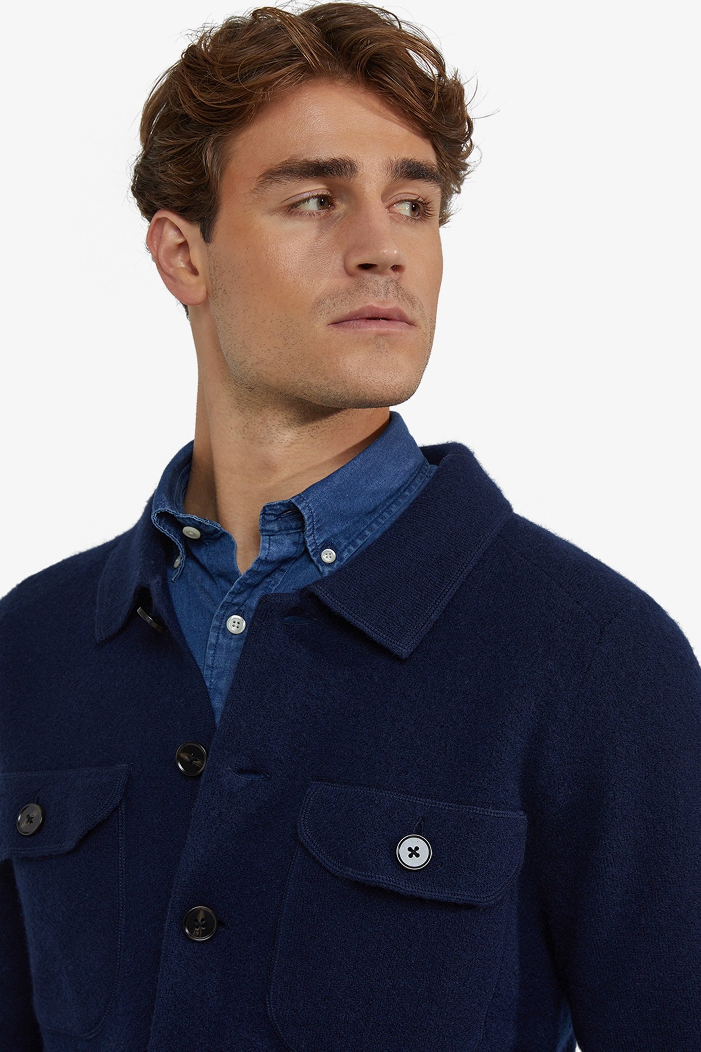 FASHION BUTTON CARDIGAN NAVY 4