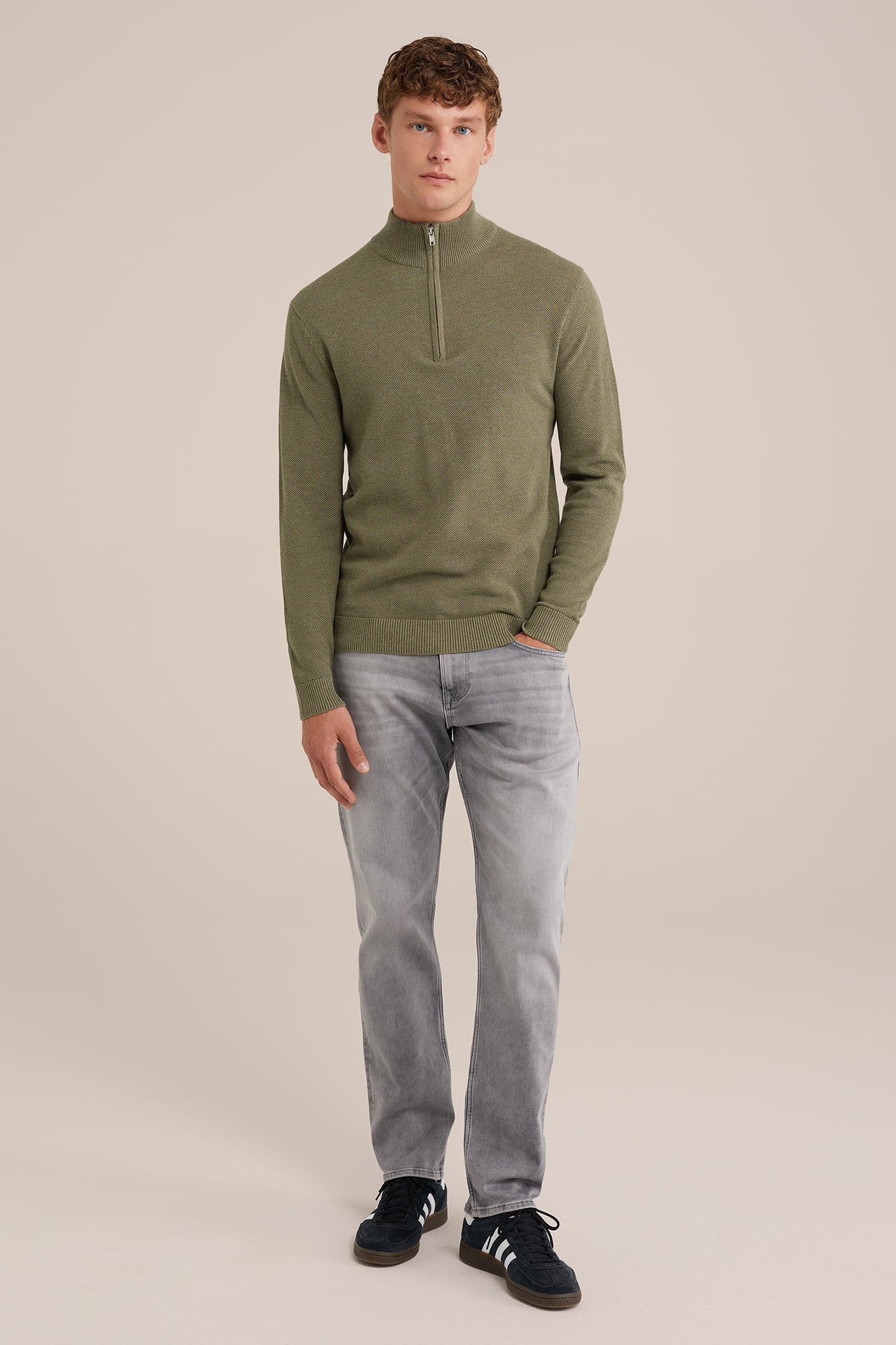 5-POCKET MID WAIST LIGHT GREY 3