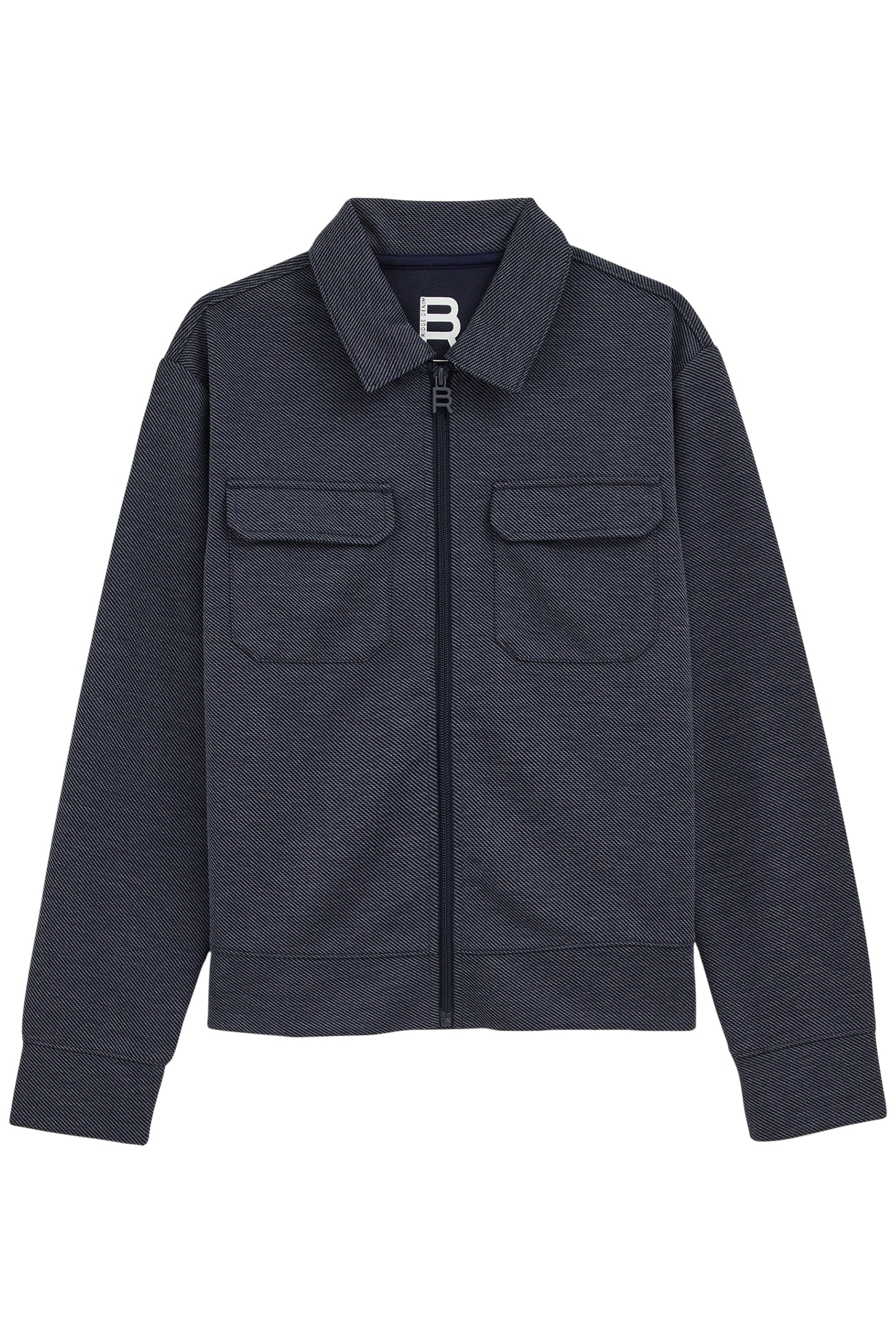 CARDIGAN WITH ZIPPER NAVY BLUE 3
