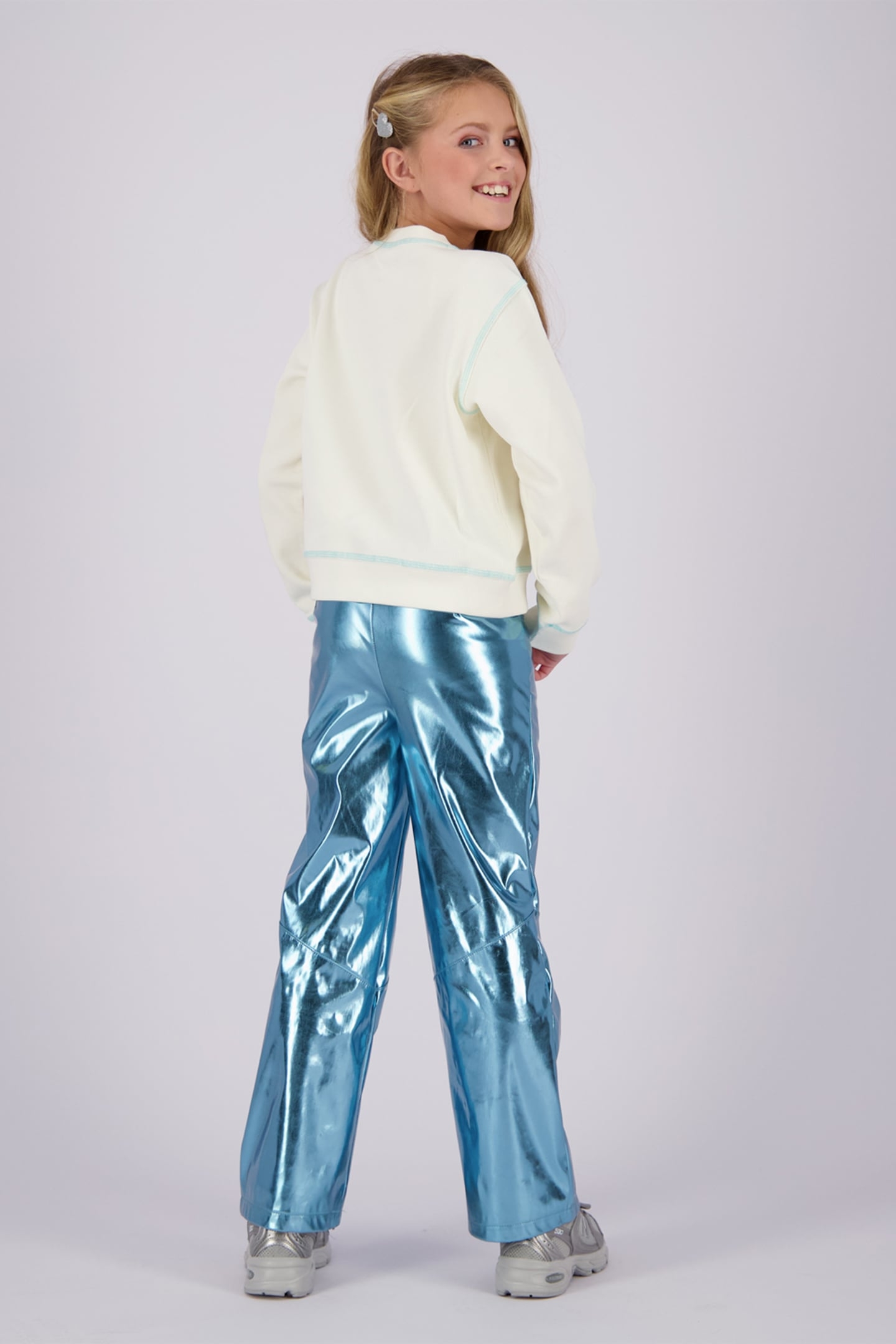 GIRLS NATASJA SWEATER ALMOND MILK 2