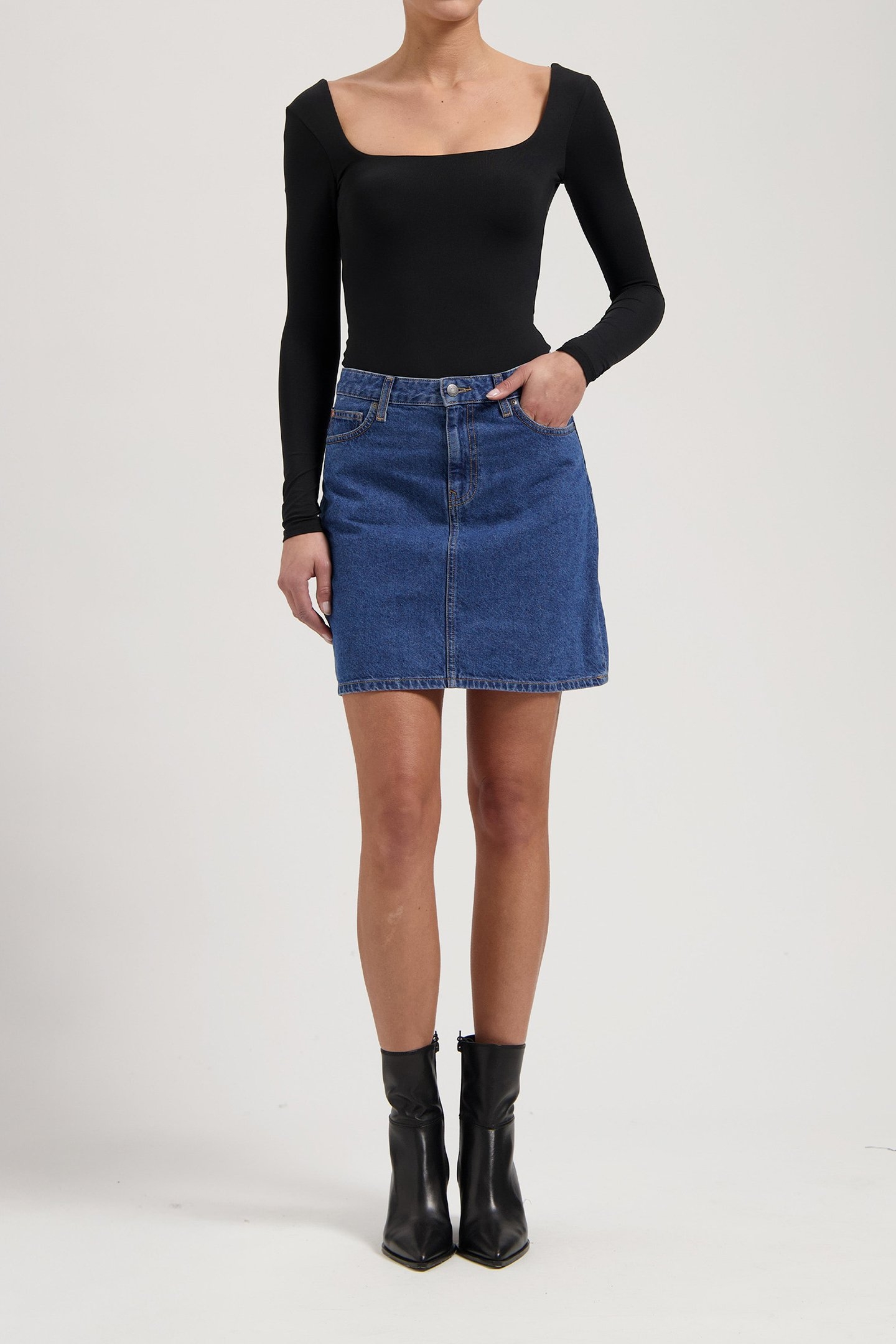 AUDRY MINI SKIRT MEDIUM STONE 3