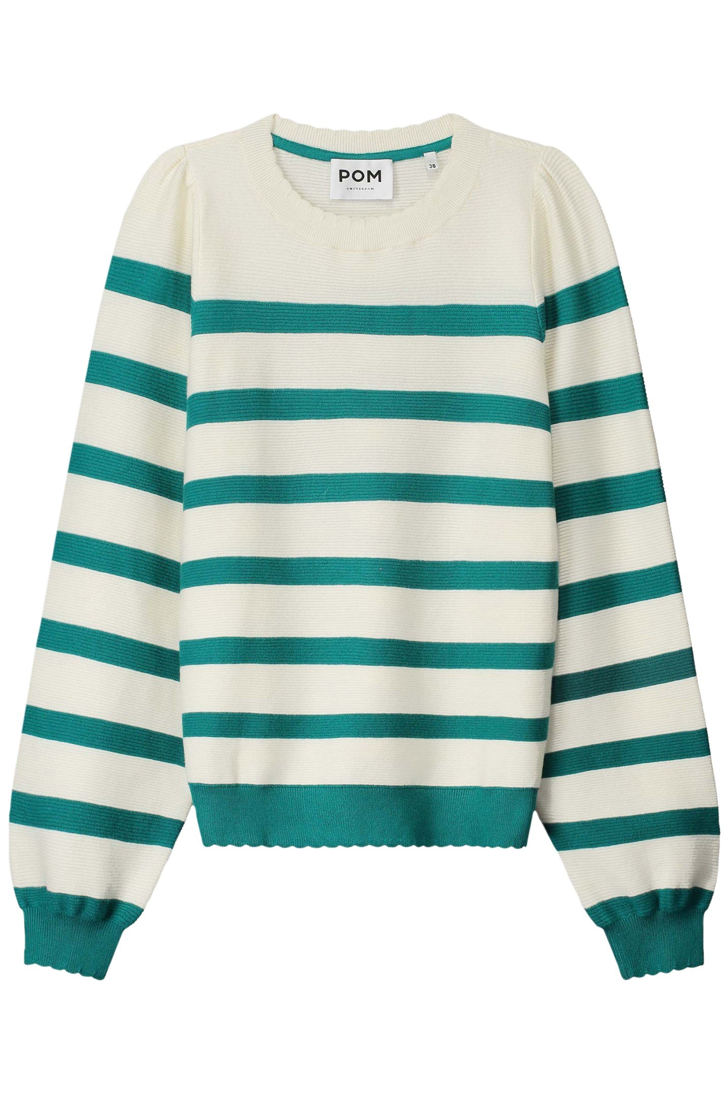 PULLOVER - STRIPED FRESH GREEN 4